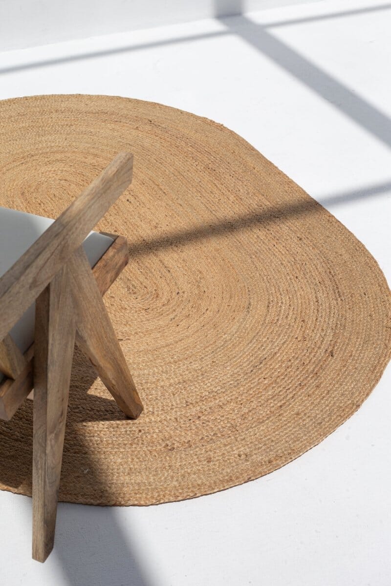 NaturOval - Elegance Jute Rug (140x200 CM)