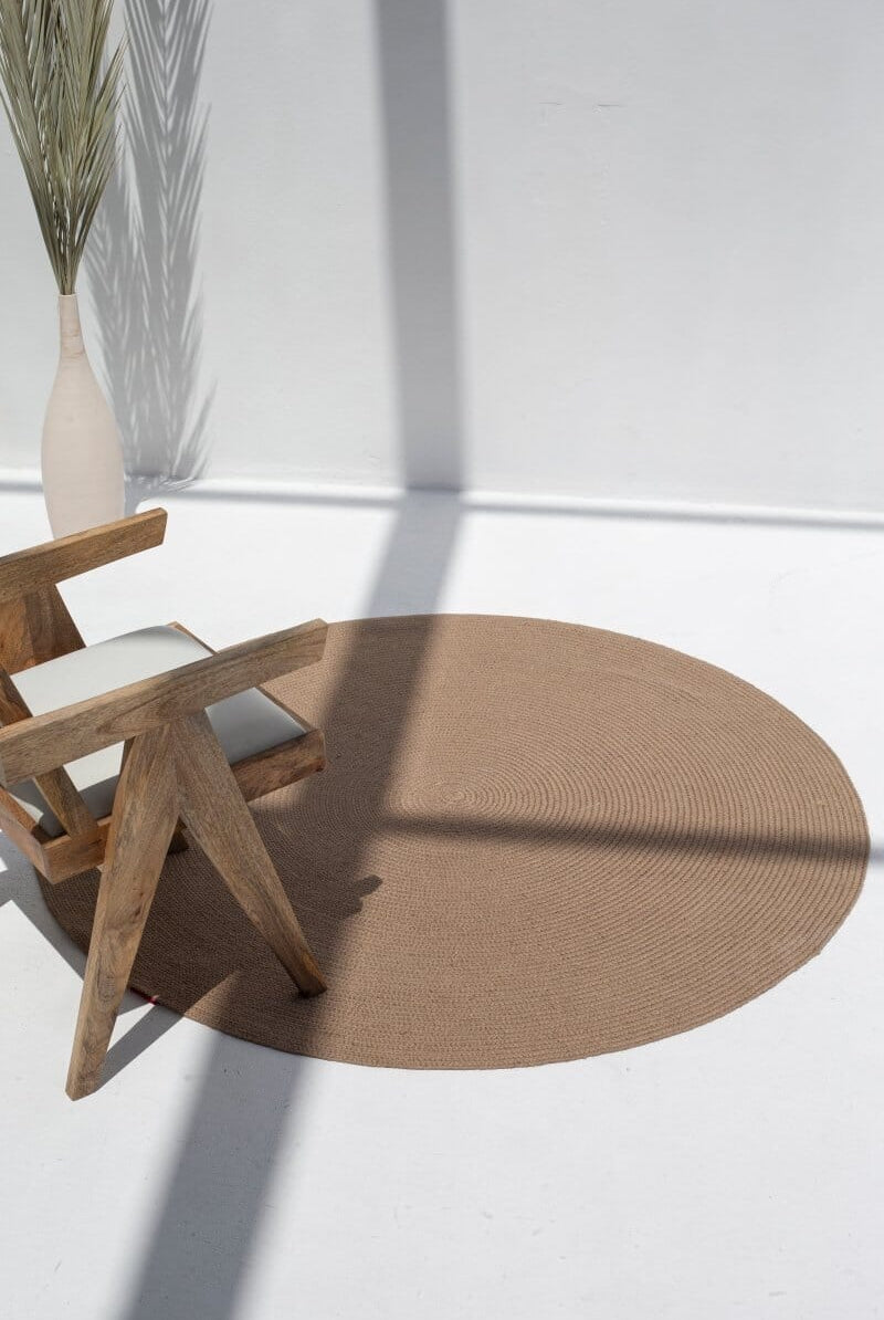 Pure Serenity - Natural Braided Rug (150 CM) Braided -- Braided Rug Homekode