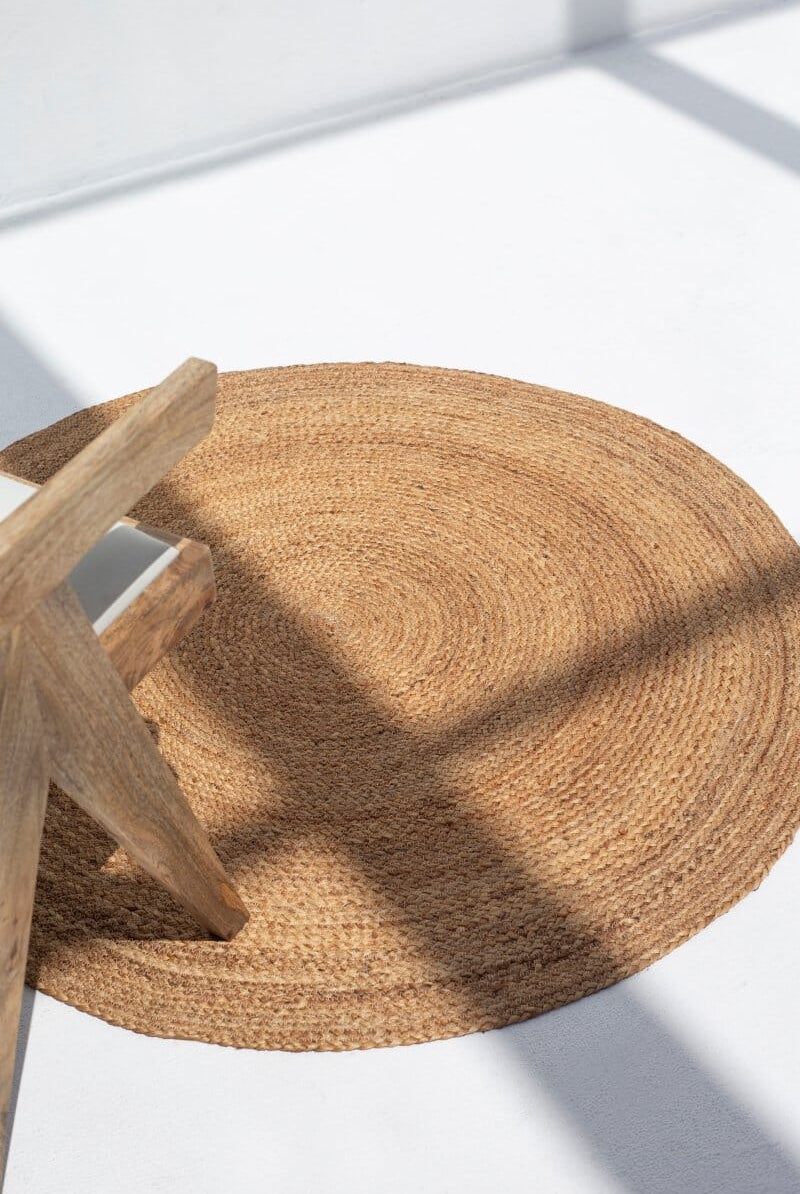 Essence of Simplicity - Round Natural Jute Braided Rug (4 Sizes) Braided -- Braided Rug Homekode