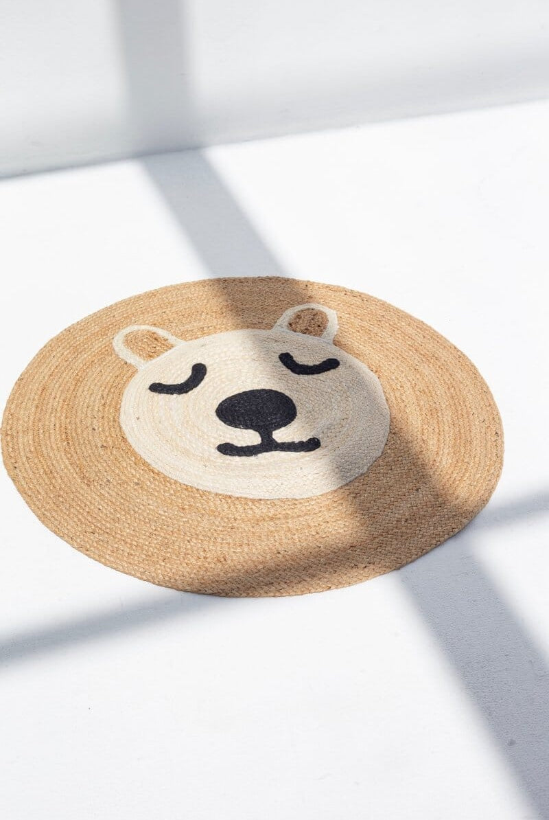 Teddy Trails - Kids Jute Braided Rug (90 CM)