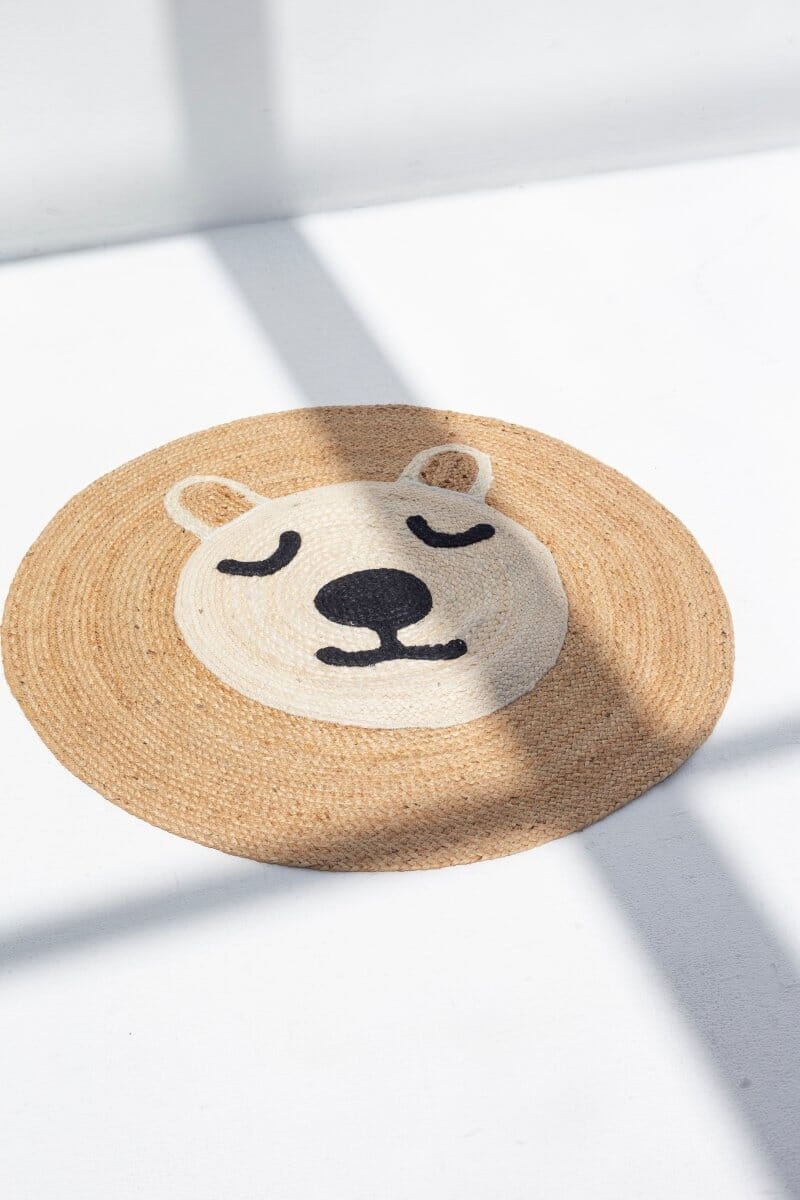 Teddy Trails - Kids Jute Braided Rug (90 CM)