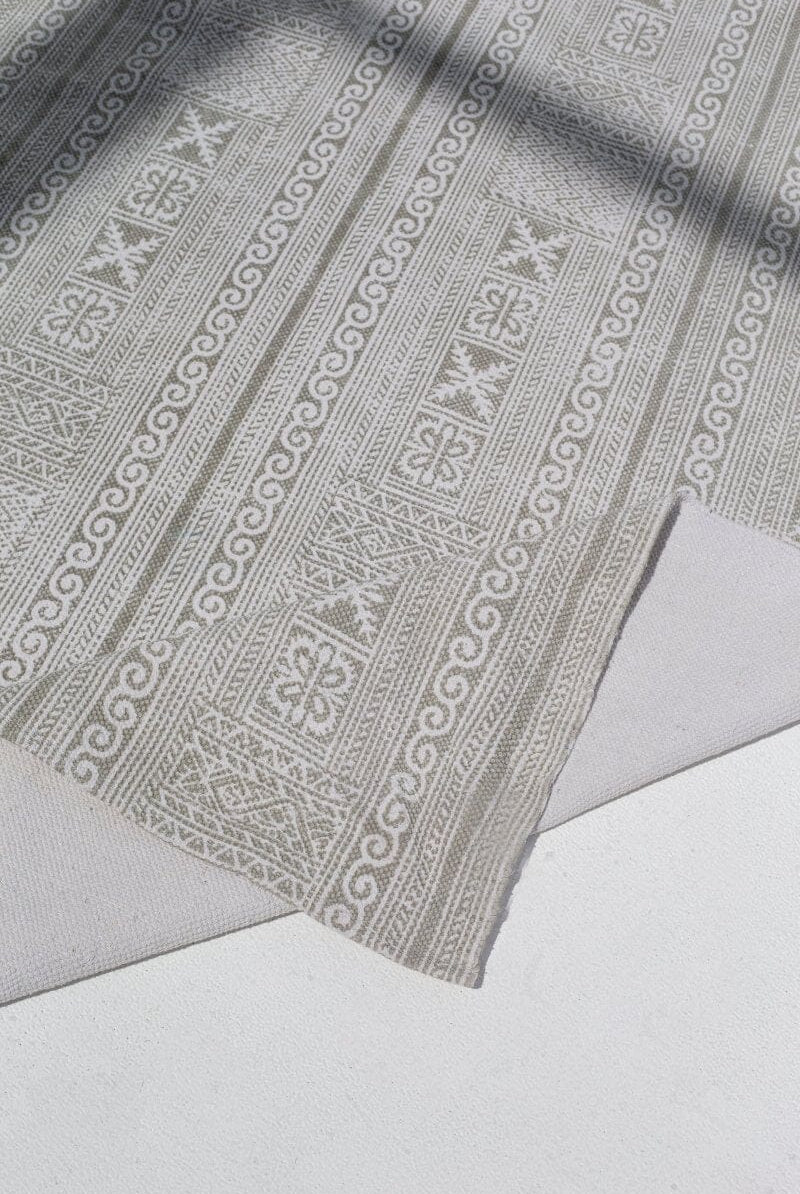 Verdant Bohemian Haven - Screen Printed Rug (140x200 CM) Screen Printed Rugs