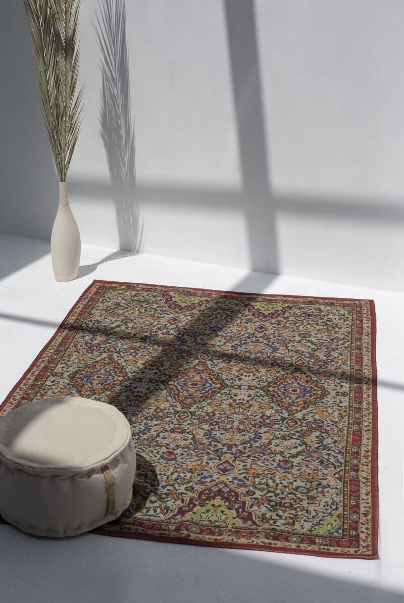 Vince Multi Color Digital Printed Maroon Rug (170x240 CM) DIGITAL PRINTEDRY