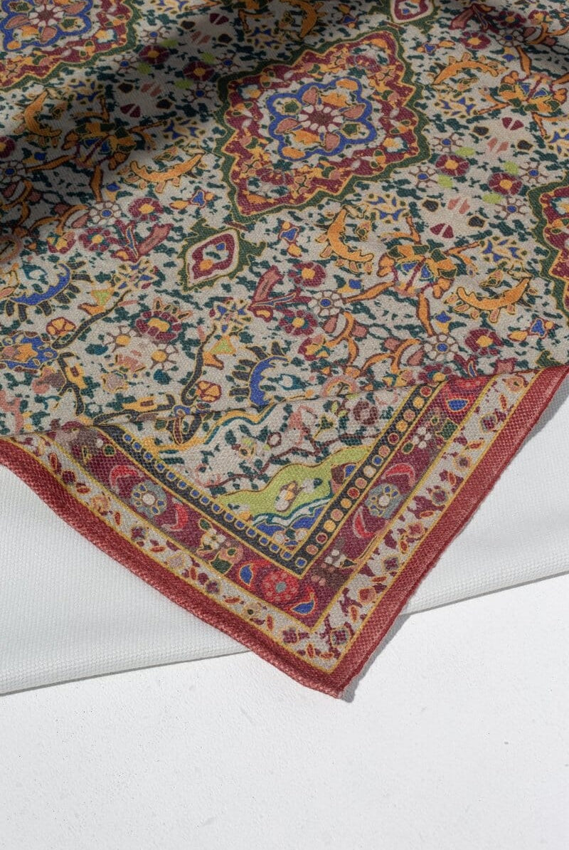 Vince Multi Color Digital Printed Maroon Rug (170x240 CM) DIGITAL PRINTEDRY