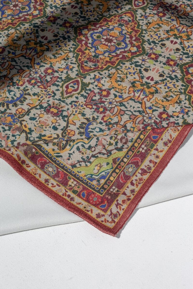 Vince Multi Color Digital Printed Maroon Rug (170x240 CM) DIGITAL PRINTEDRY