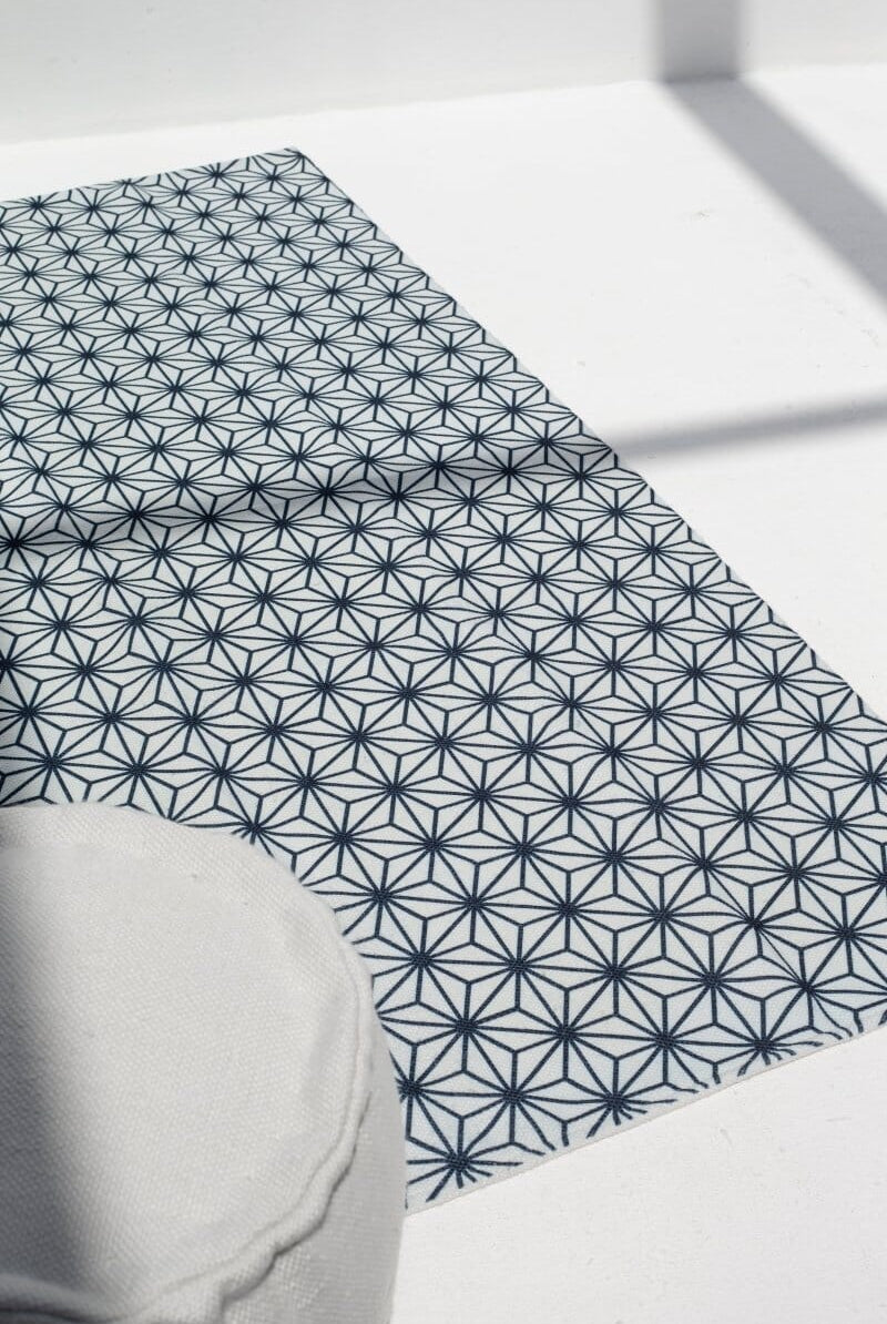 Monochrome Mosaic Elegance - Digital Printed Rug (140x200 CM)