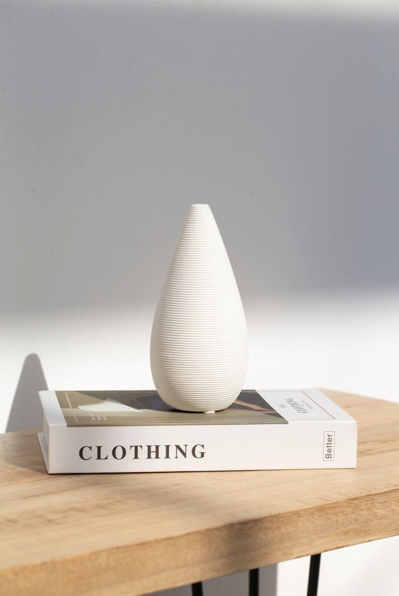 White Long Ceramic Vase