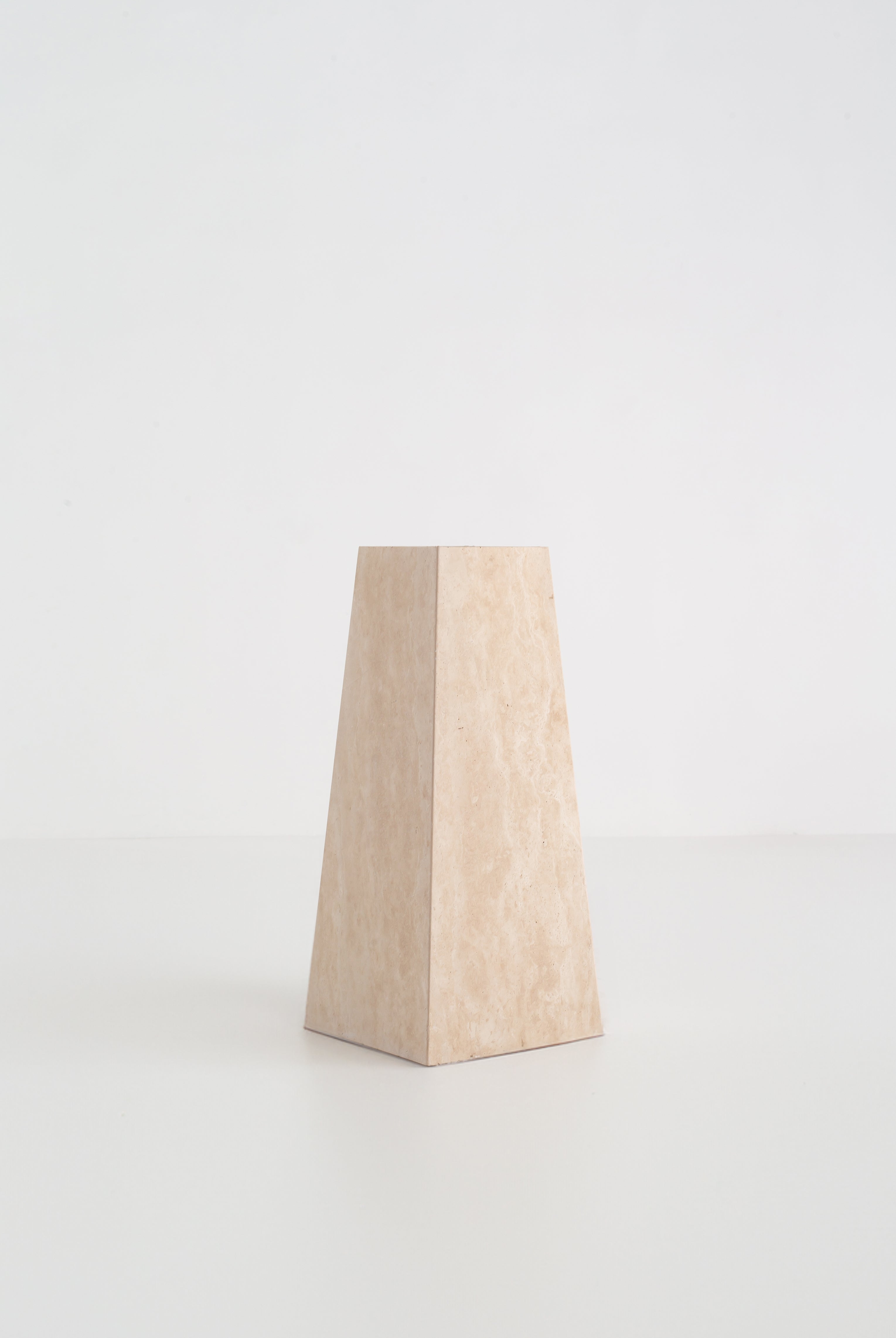 Kirana Travertine Pyramid Plinth