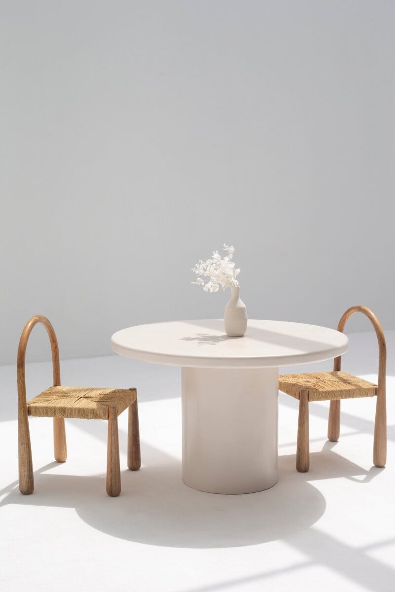 Rosalie Wood & Rope Dining Chair Chairs