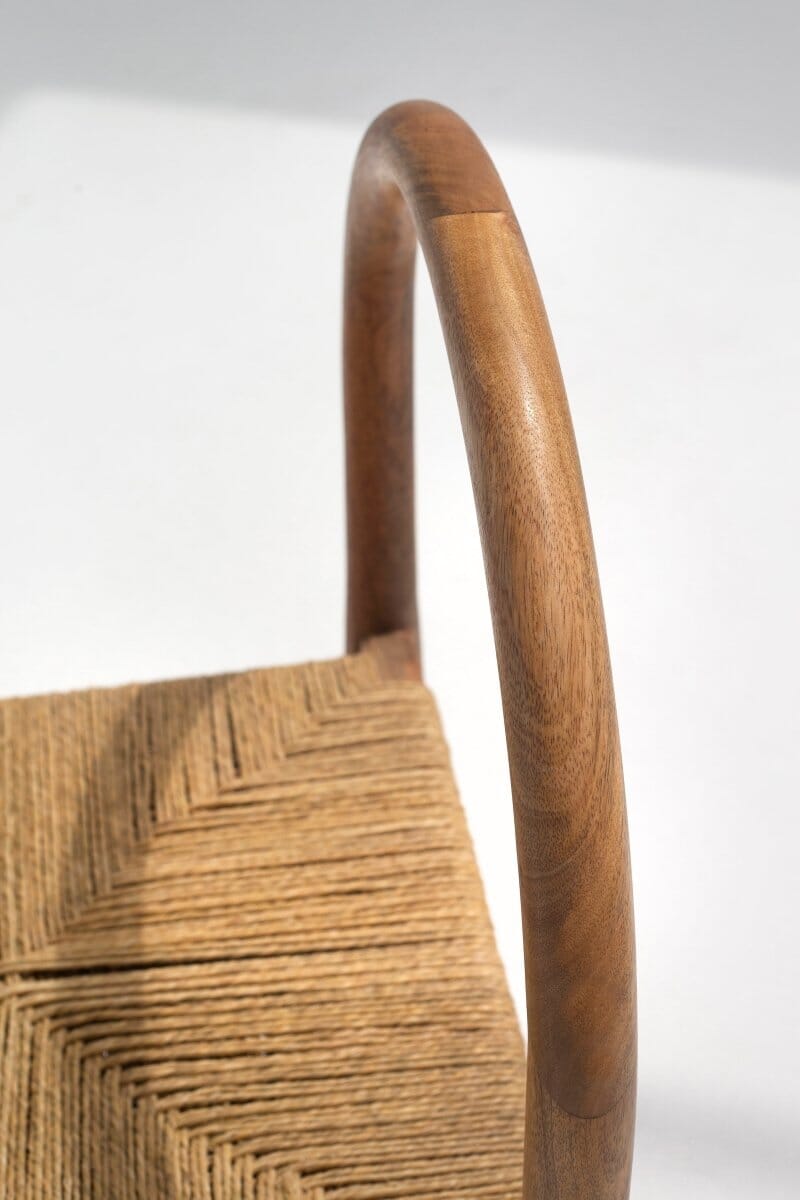 Rosalie Wood & Rope Dining Chair Chairs