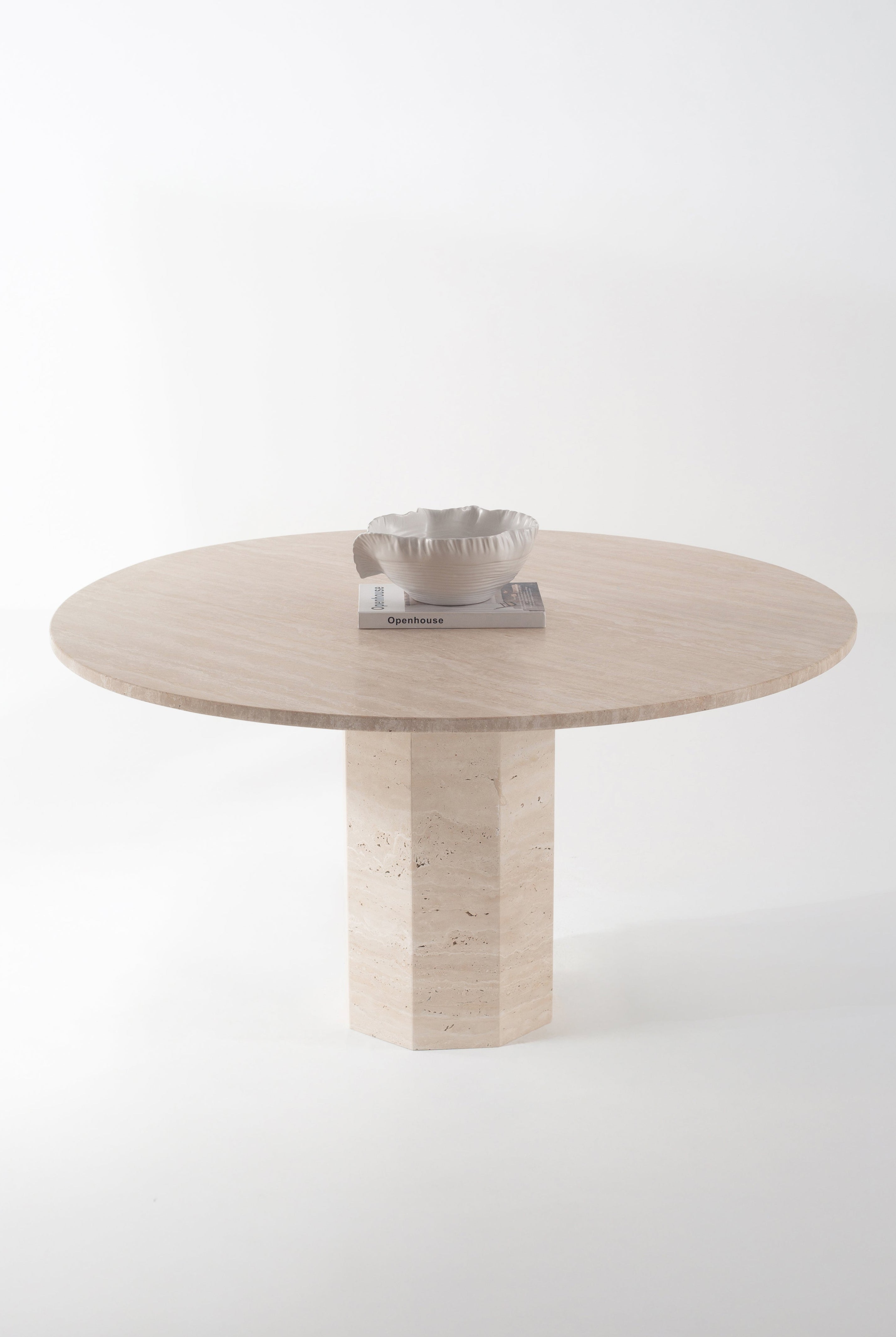 Merrigan Travertine Dining Table