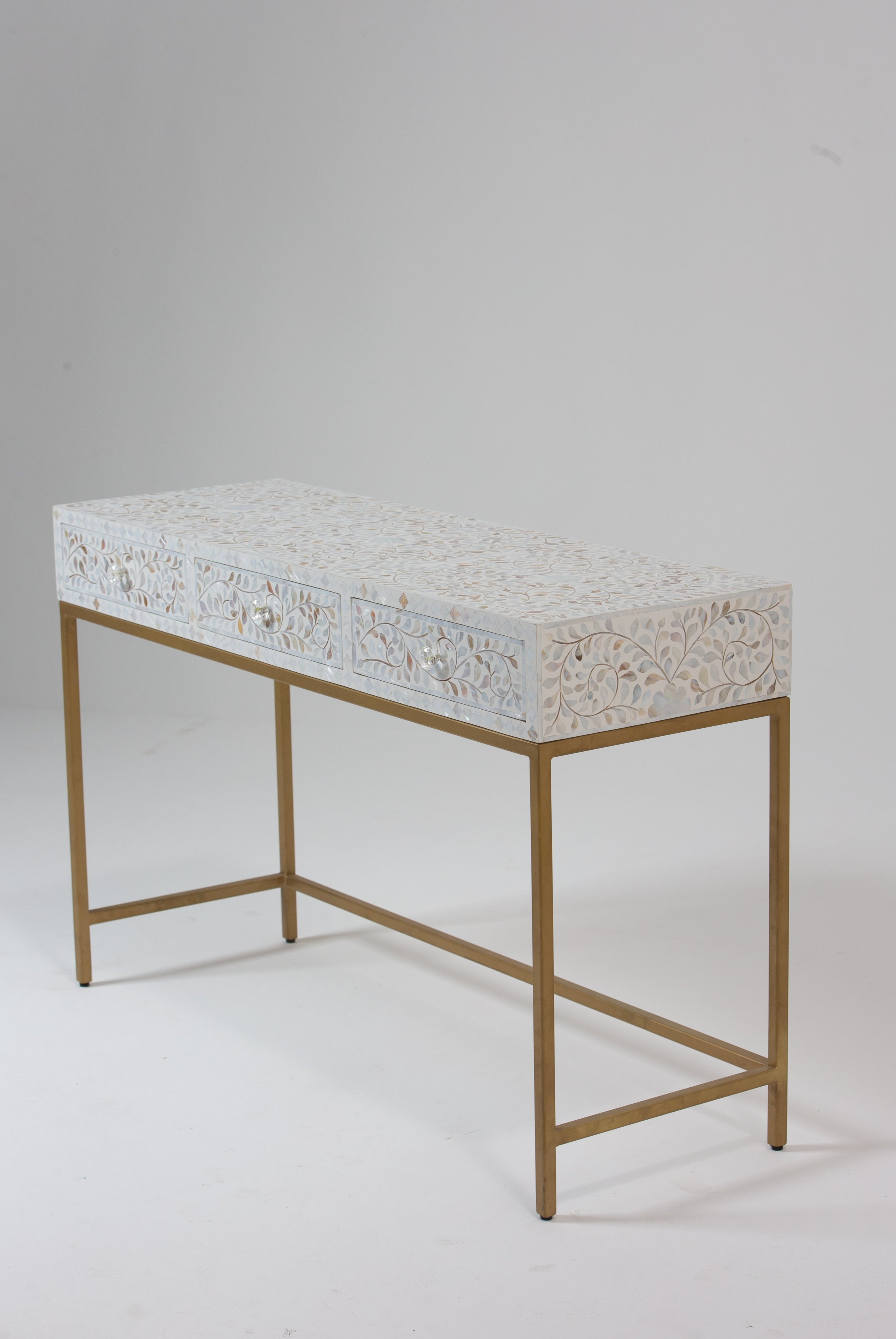 Oksana Mother of Pearl Console Table