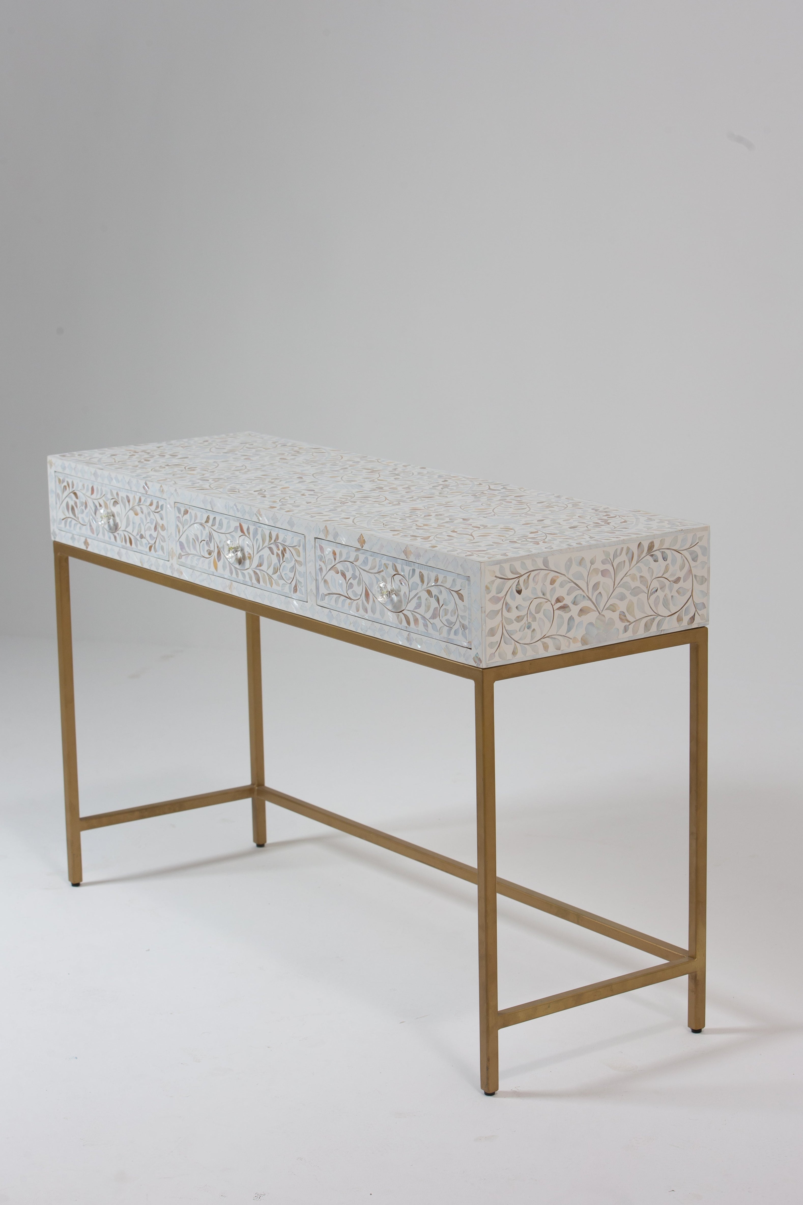 Oksana Mother of Pearl Console Table