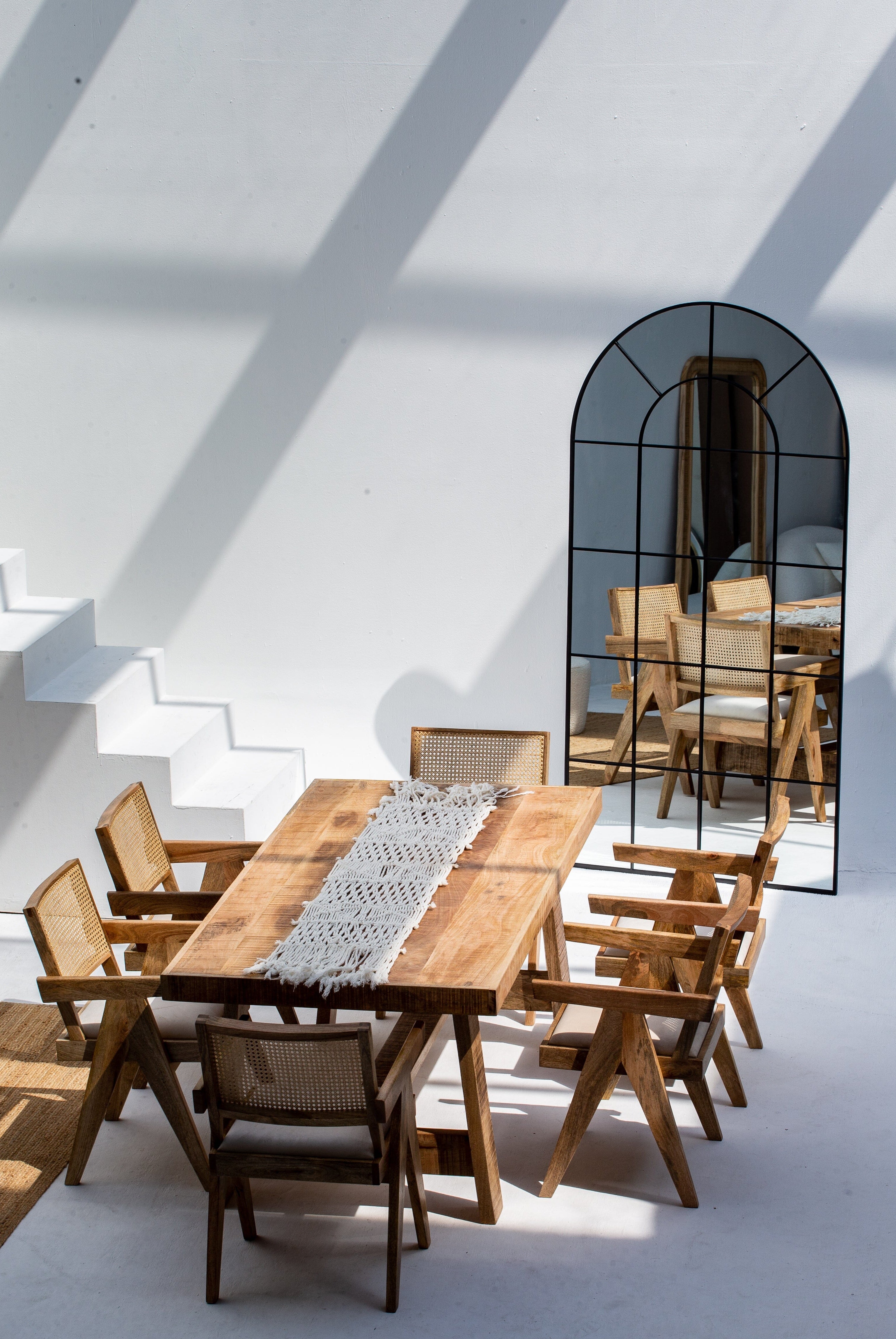 Sienna Rattan Chair with Arms Homekode