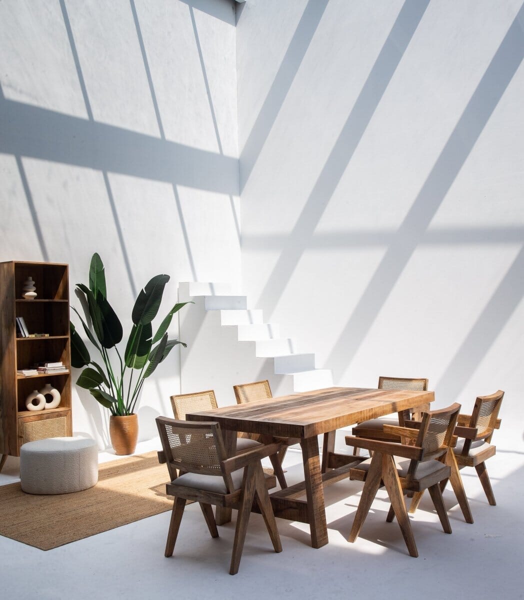 The Glen 6 Seater Mango Wood Dining Set Homekode