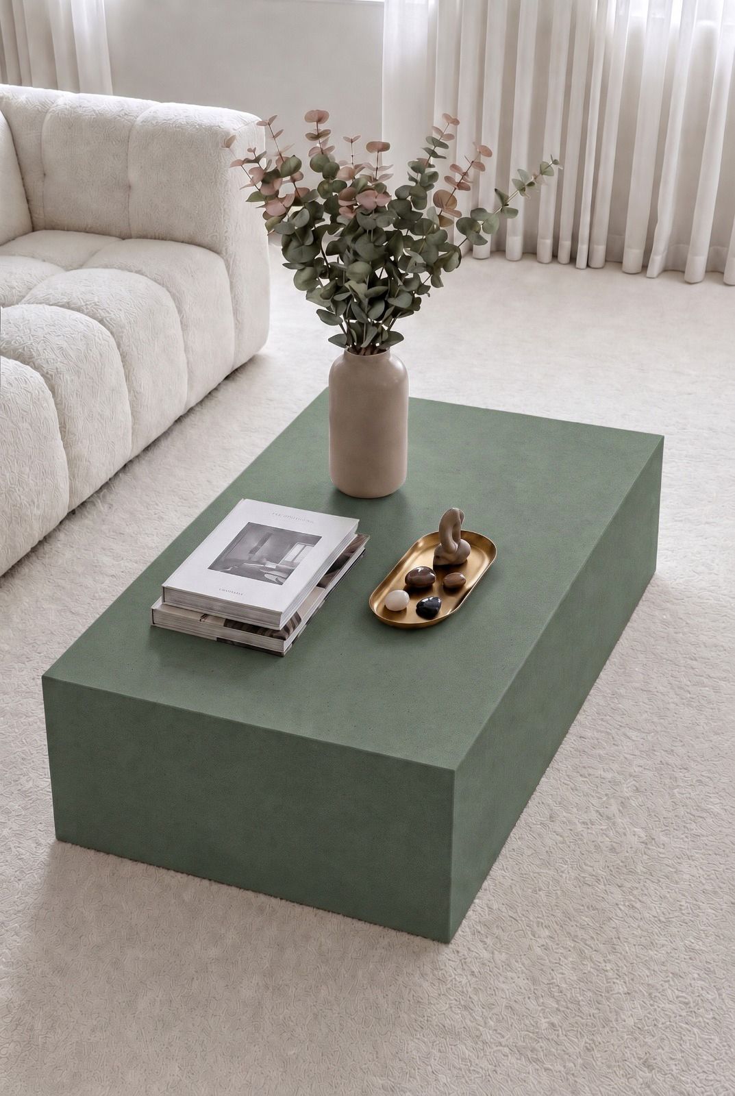 Felicity Deep Sage Microconcrete Coffee Table