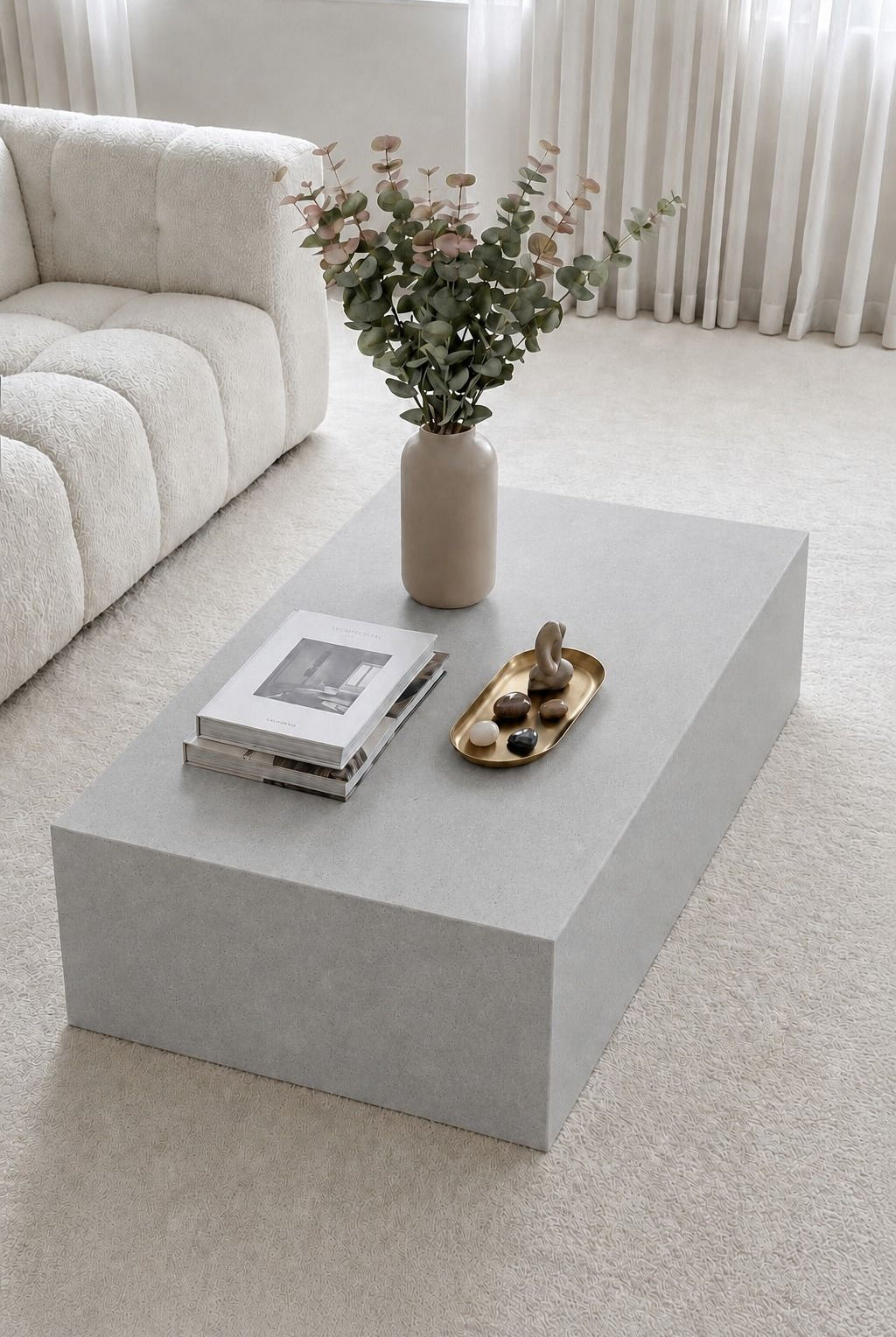 Felicity Grey Speckled Microconcrete Coffee Table