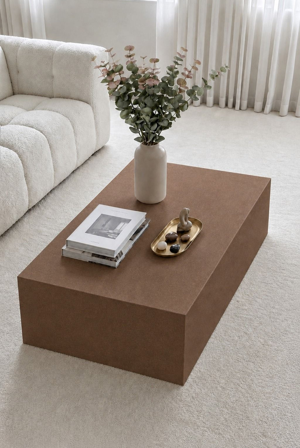 Felicity Mocha Microconcrete Coffee Table