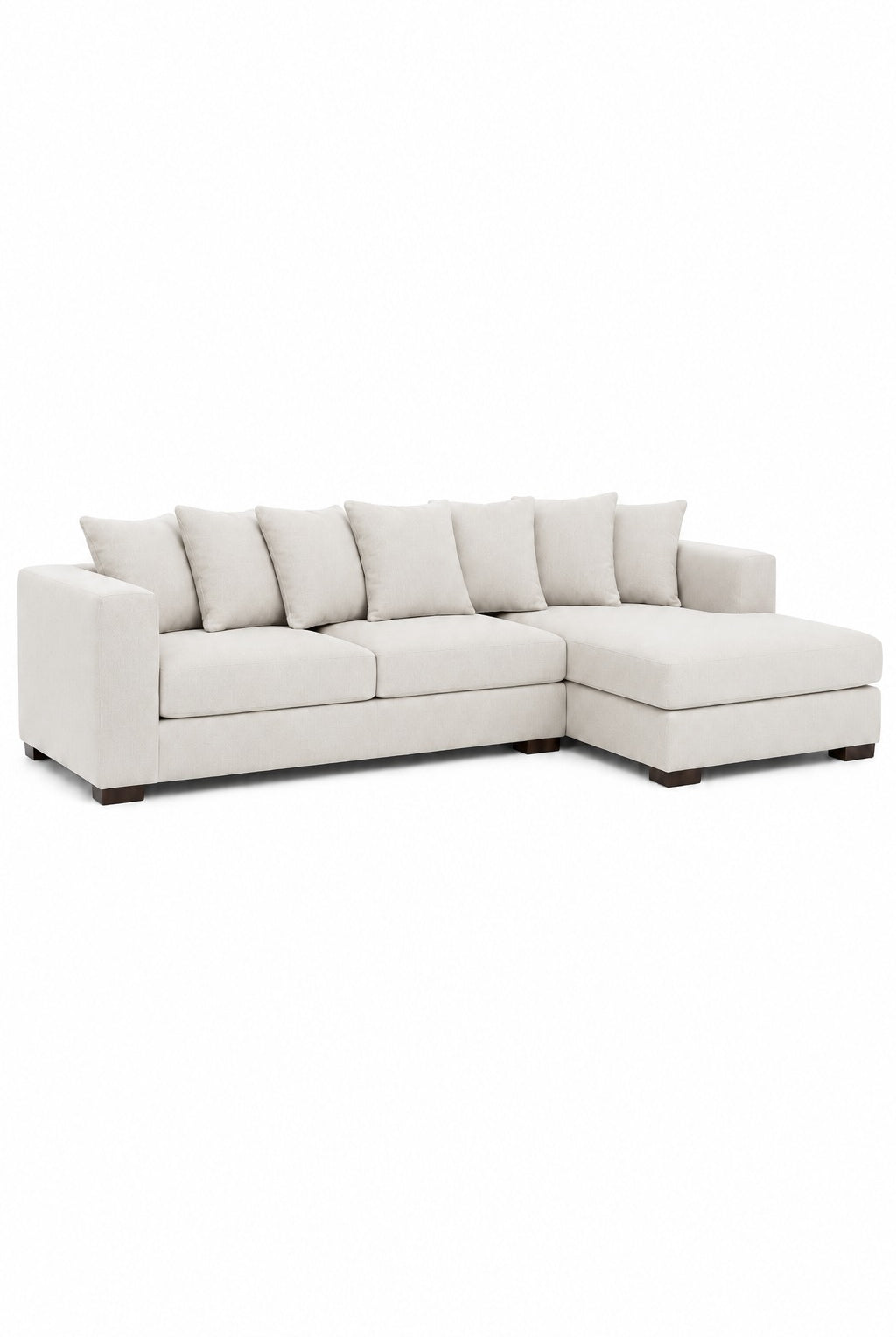 Fiorella Ivory 3 Seater L-Shape Sofa