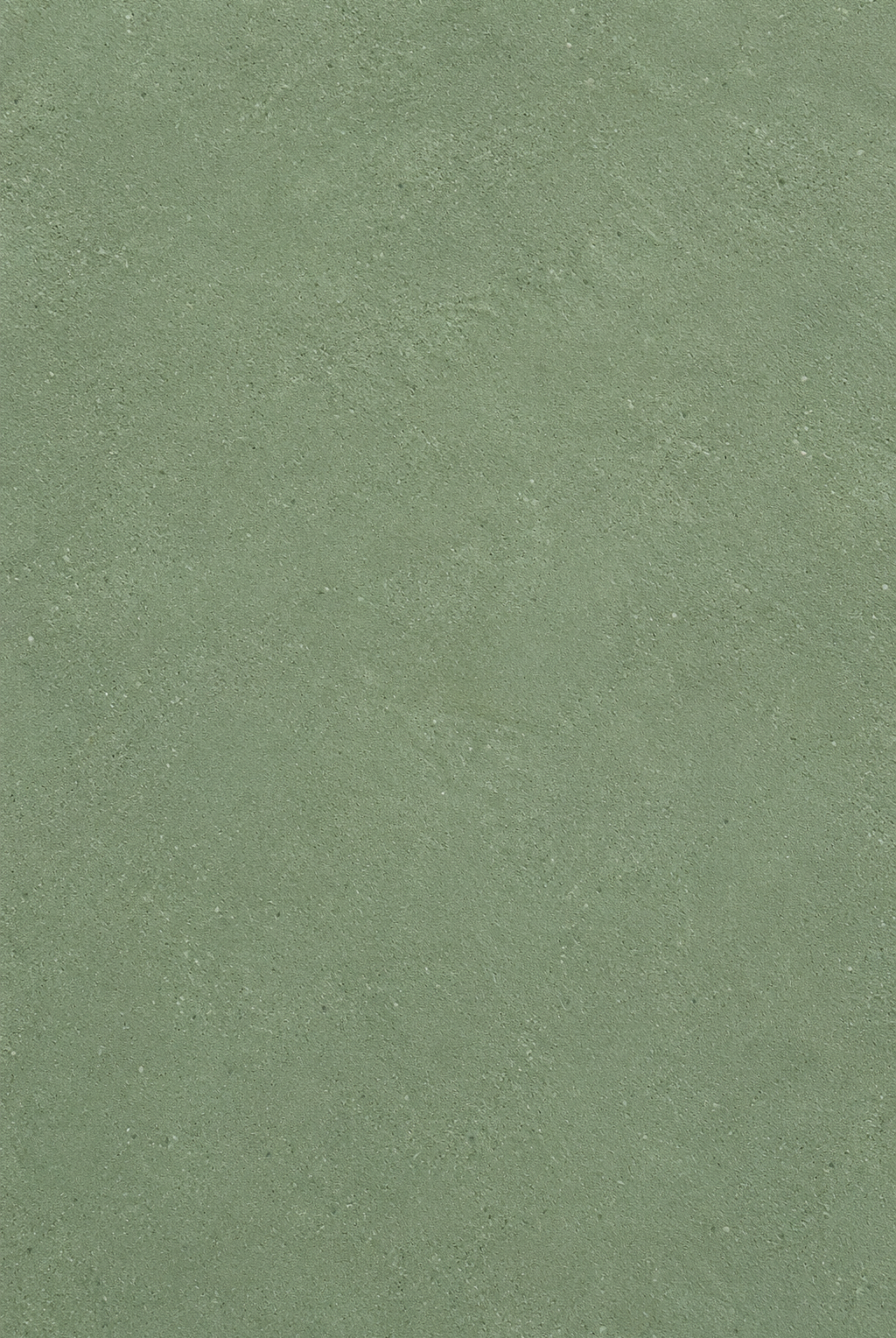 Fiorenne sage green microconcrete round dining table closeup view