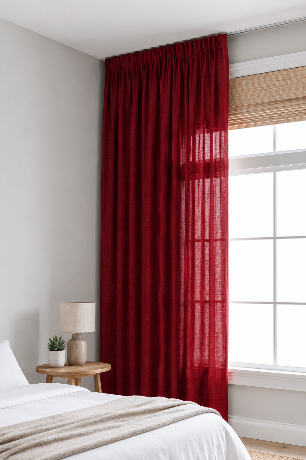 Frida Scarlet - Light Filtering Curtain