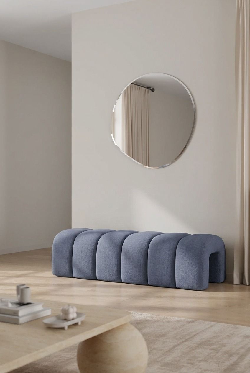 Graciell Dusty Blue Bench