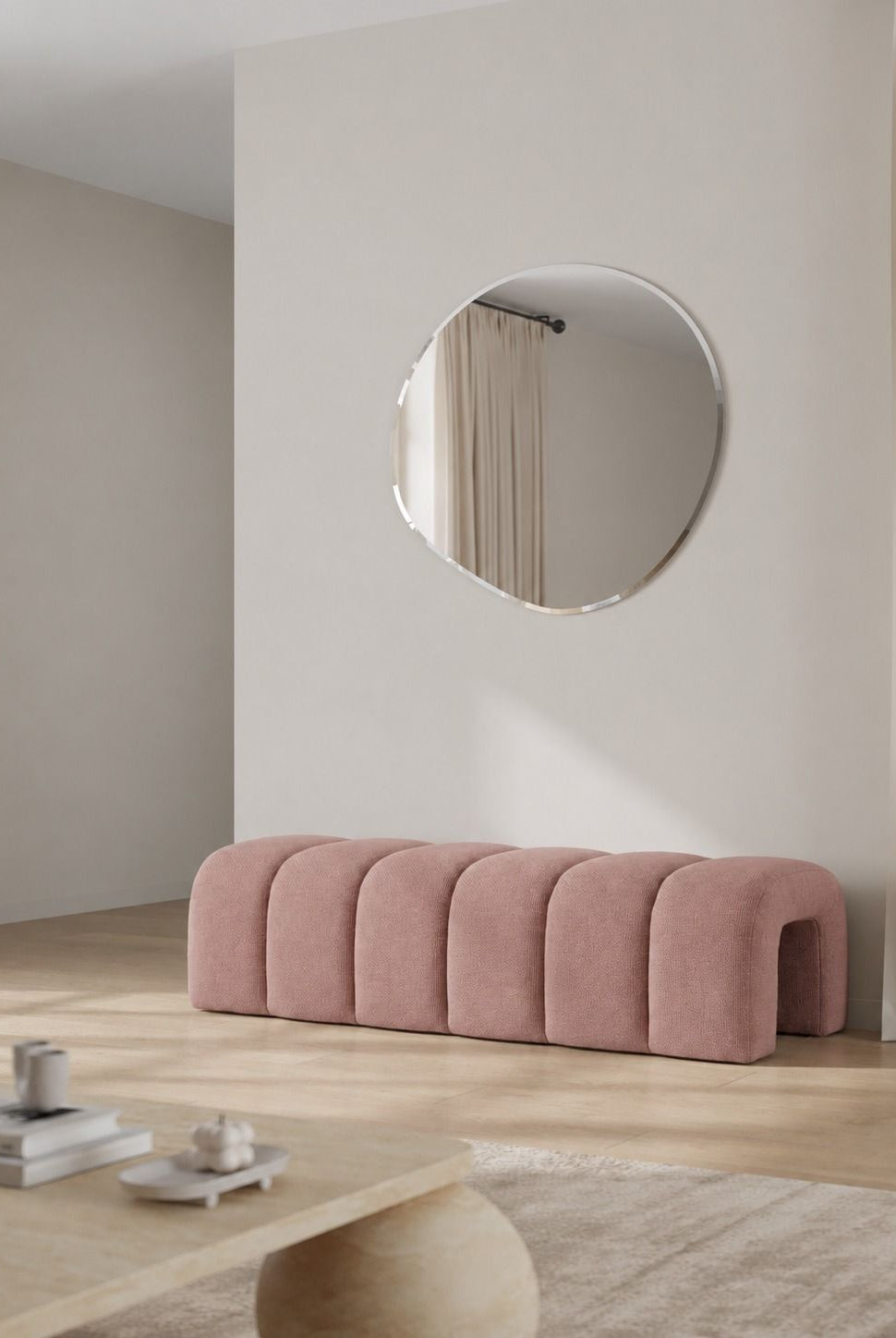 Graciell Mink Blush Bench