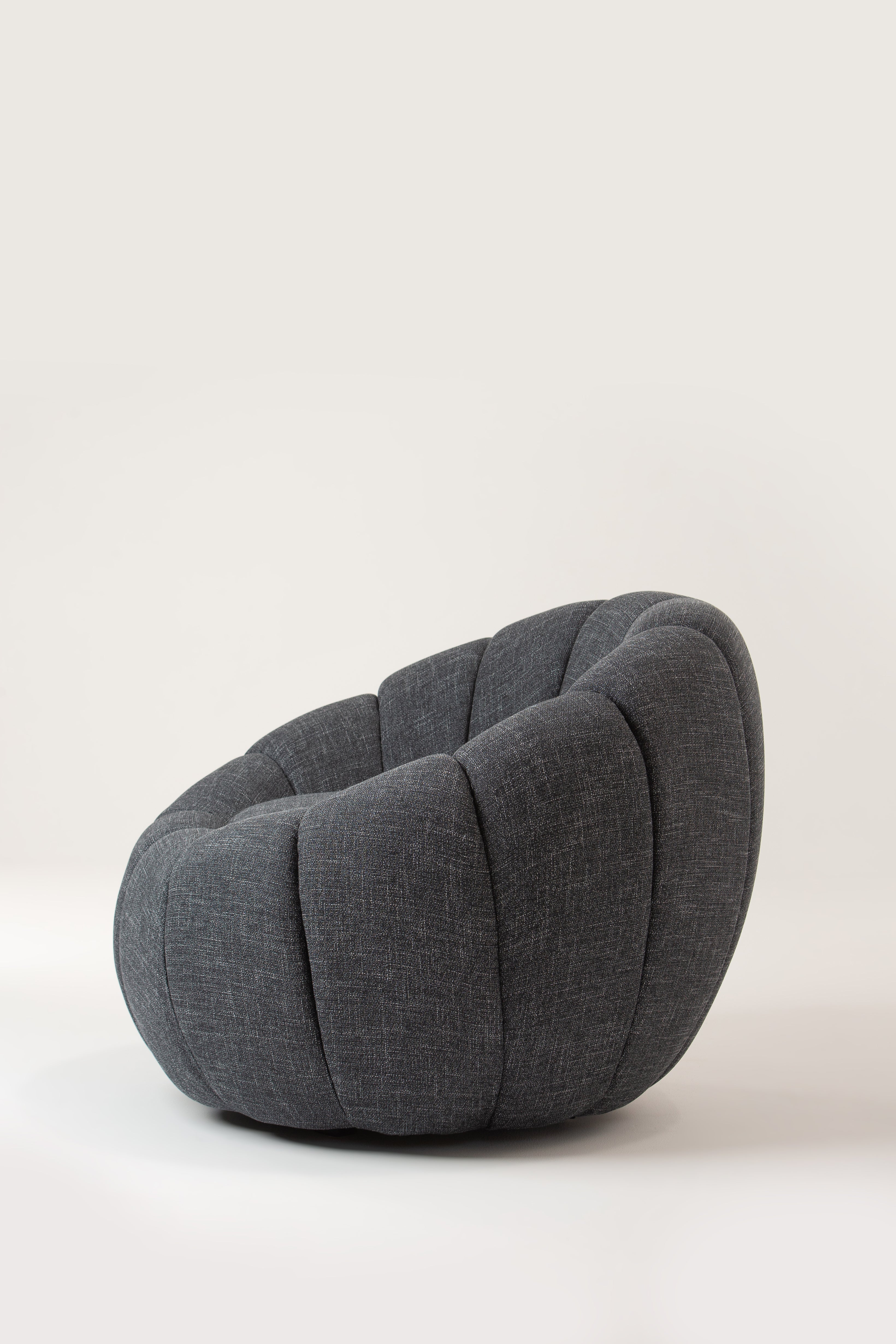 Grey Blossom Arm Chair