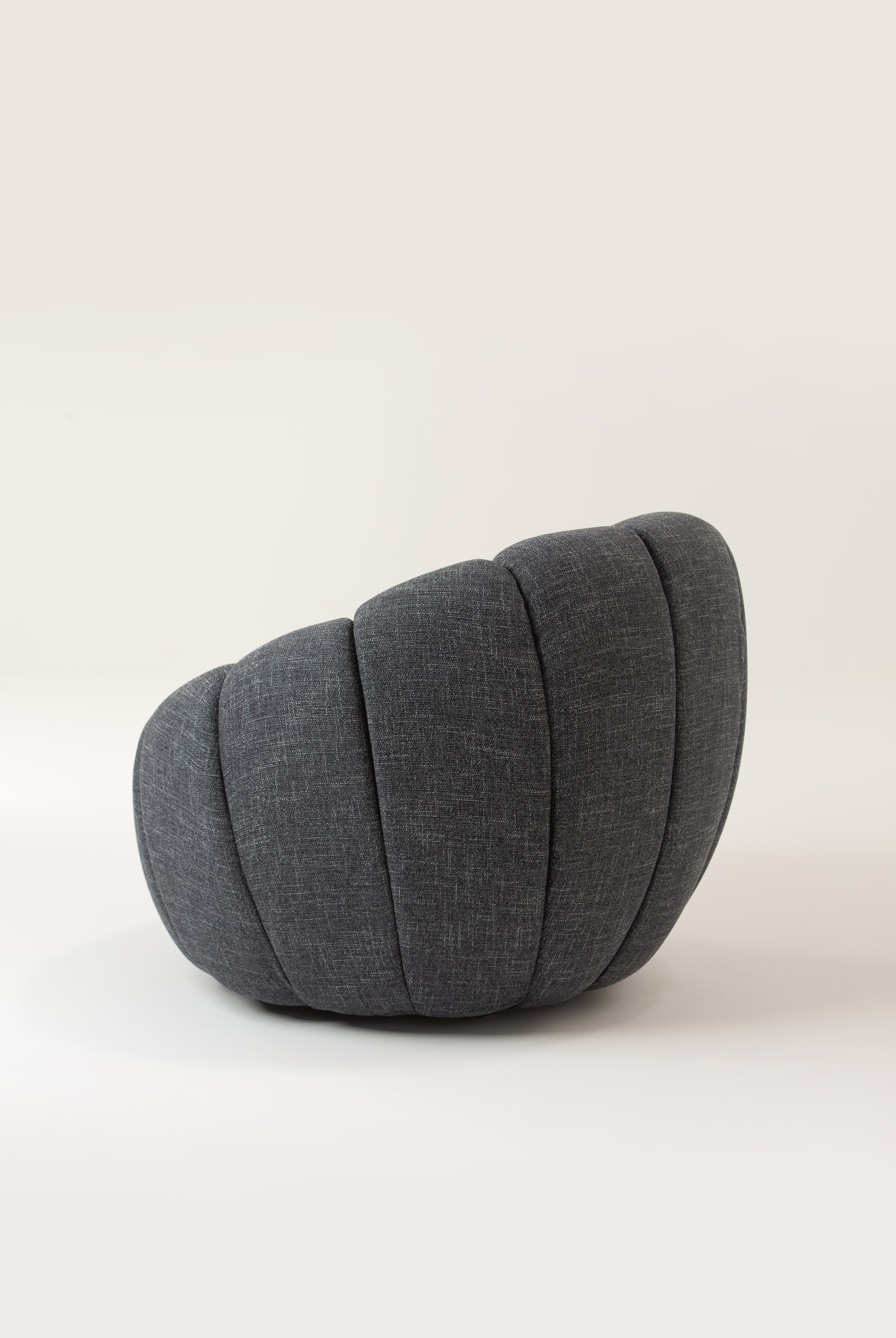 Grey Blossom Arm Chair