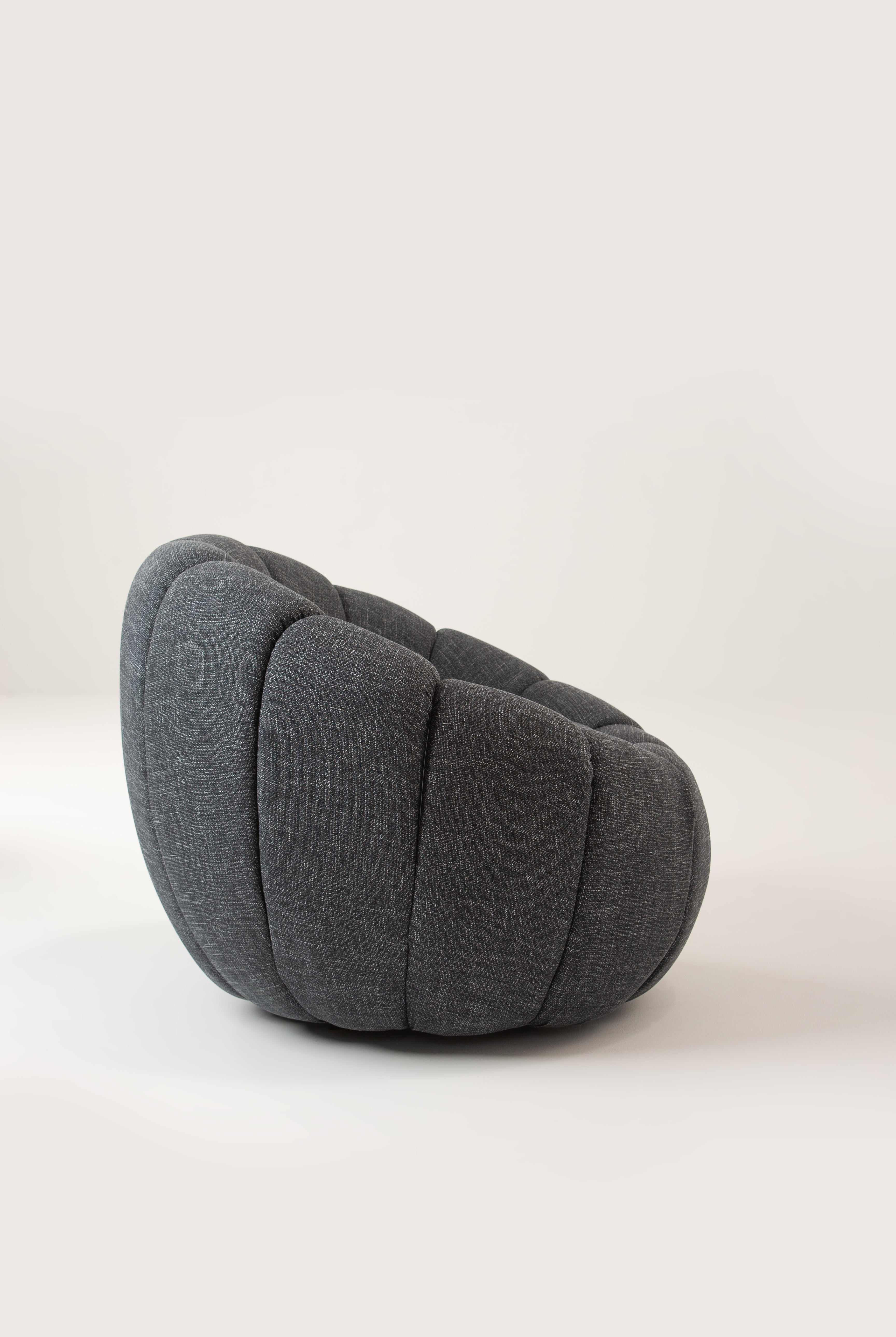 Grey Blossom Arm Chair