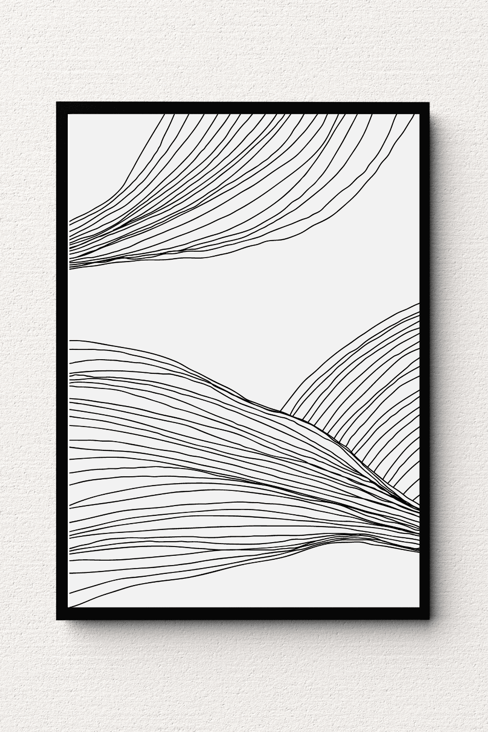 Cross Contours Abstract Wall Art II