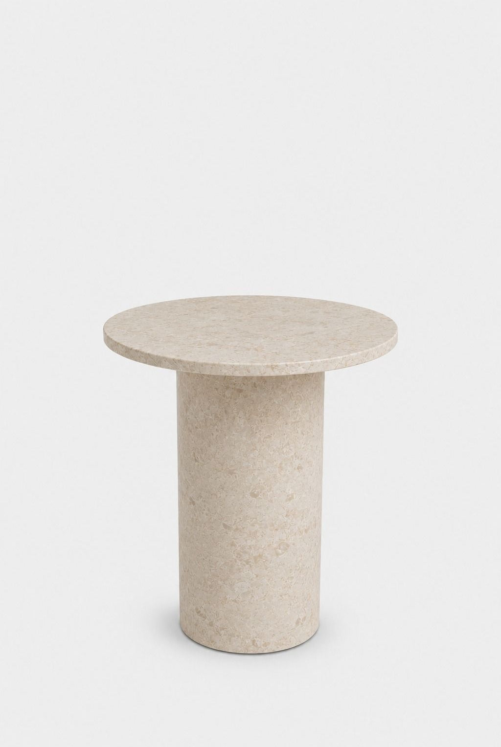 Harriet Oryx Beige Marble Side Table