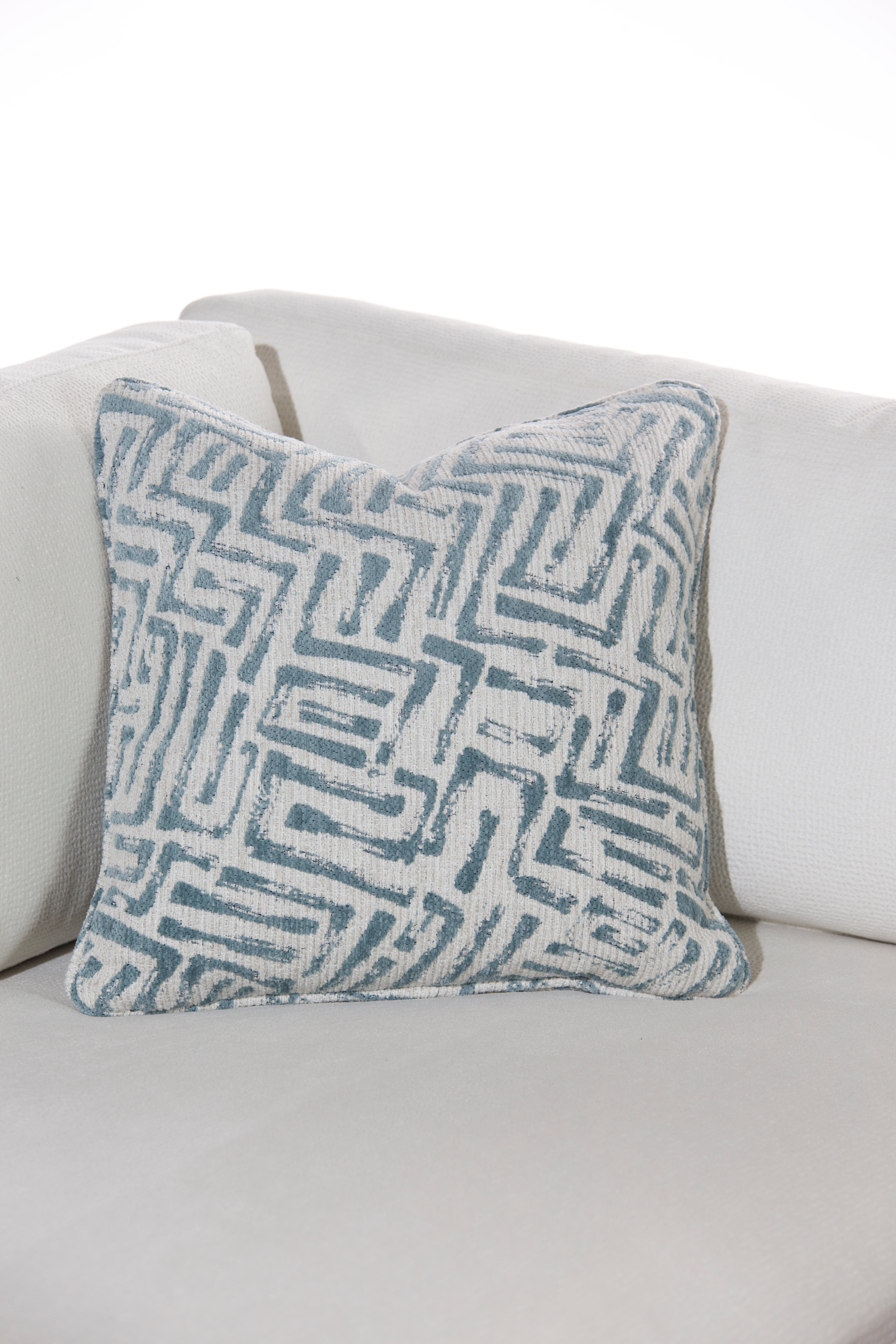 Glacial Maze Cushion With Filler