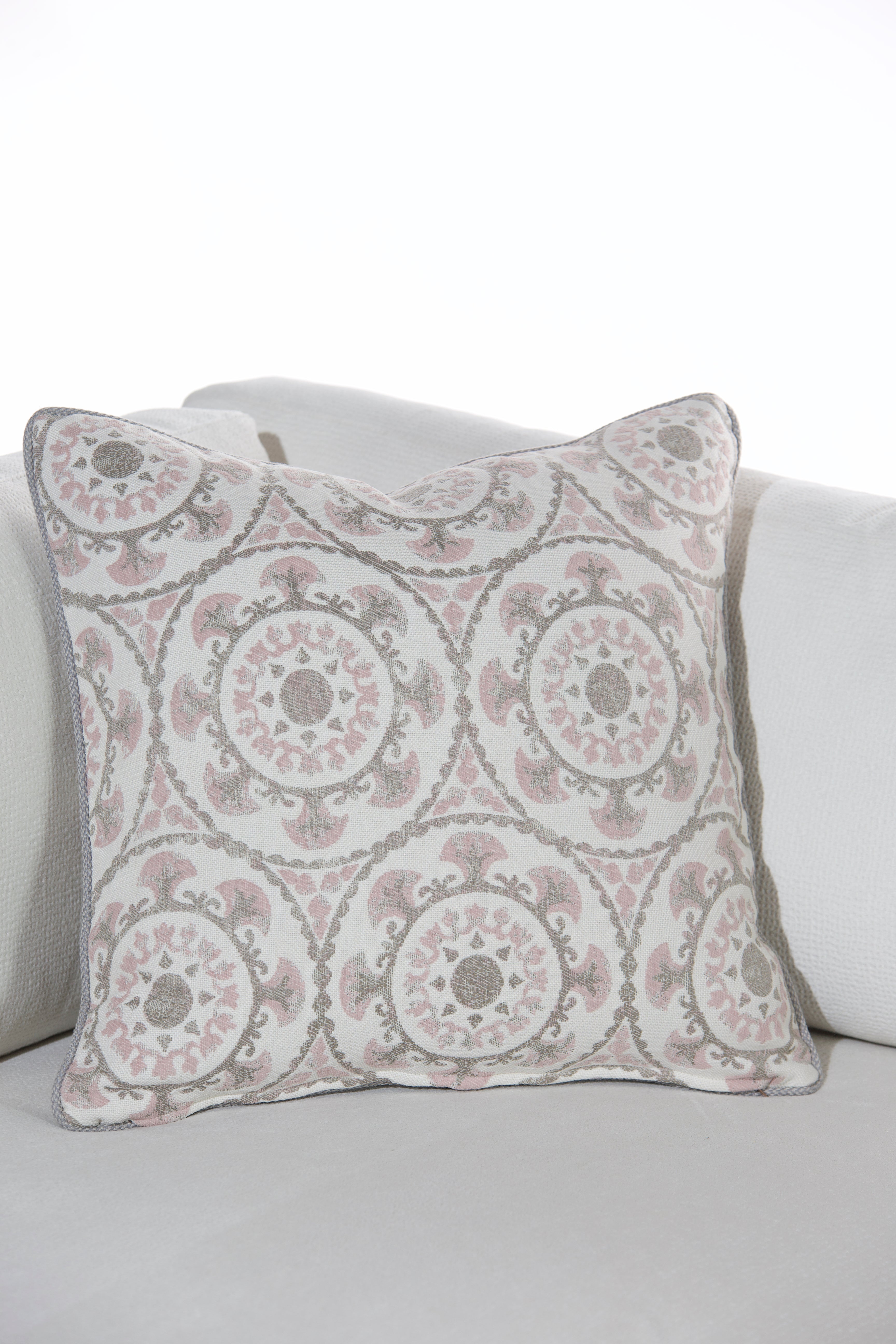 Ivory Bloom Cushion With Filler