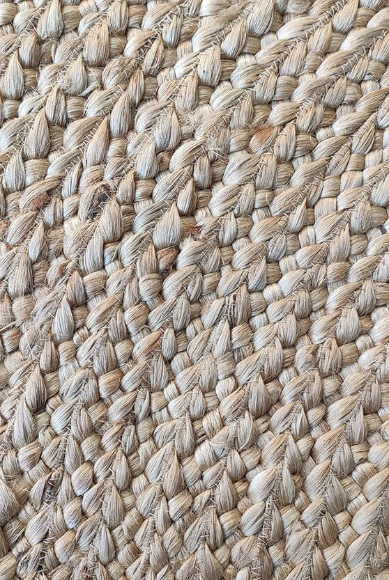 Serenity Circle - Natural Braided Jute Round Rug (200 CM)