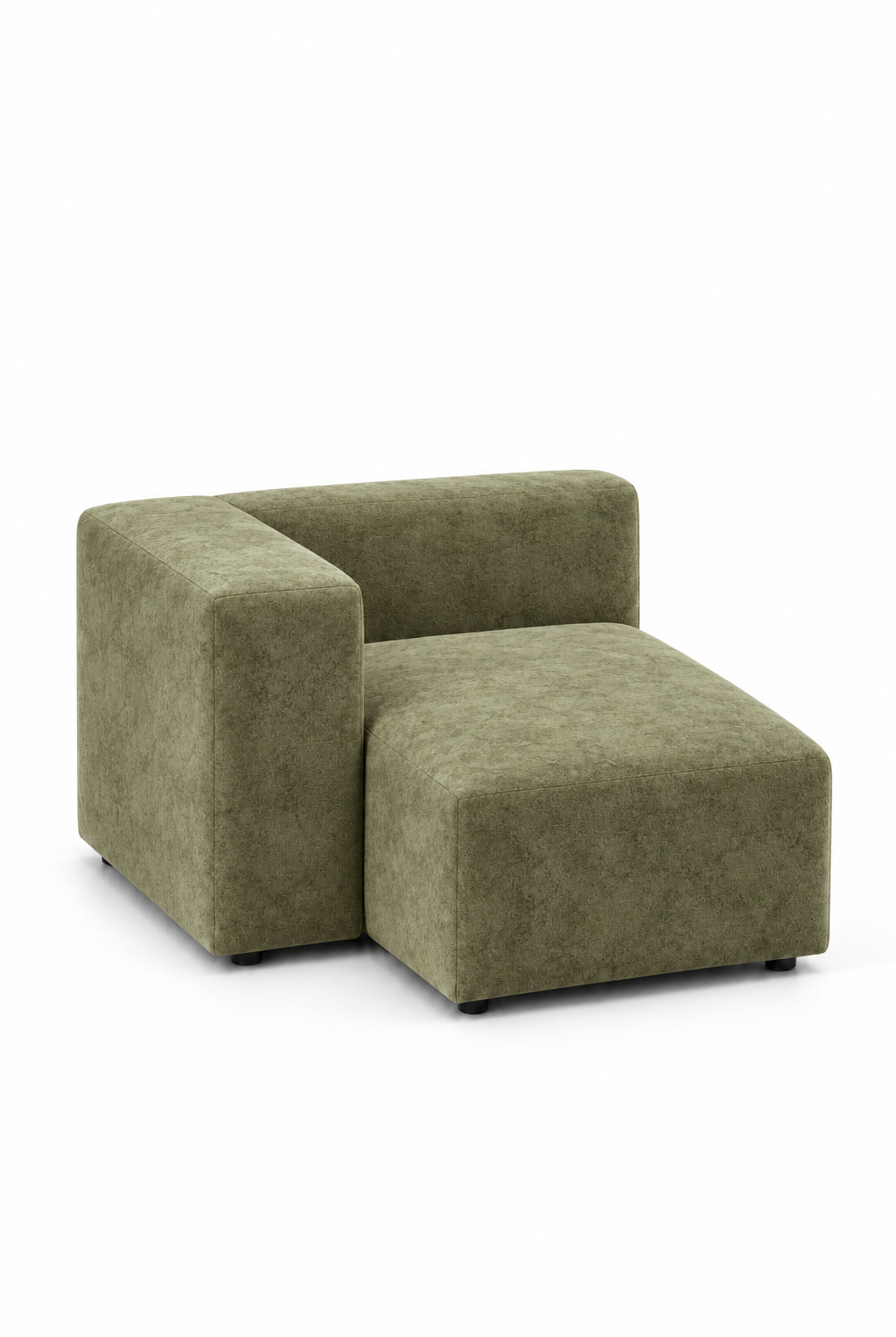 Karina Light Olive Green Chaise Module
