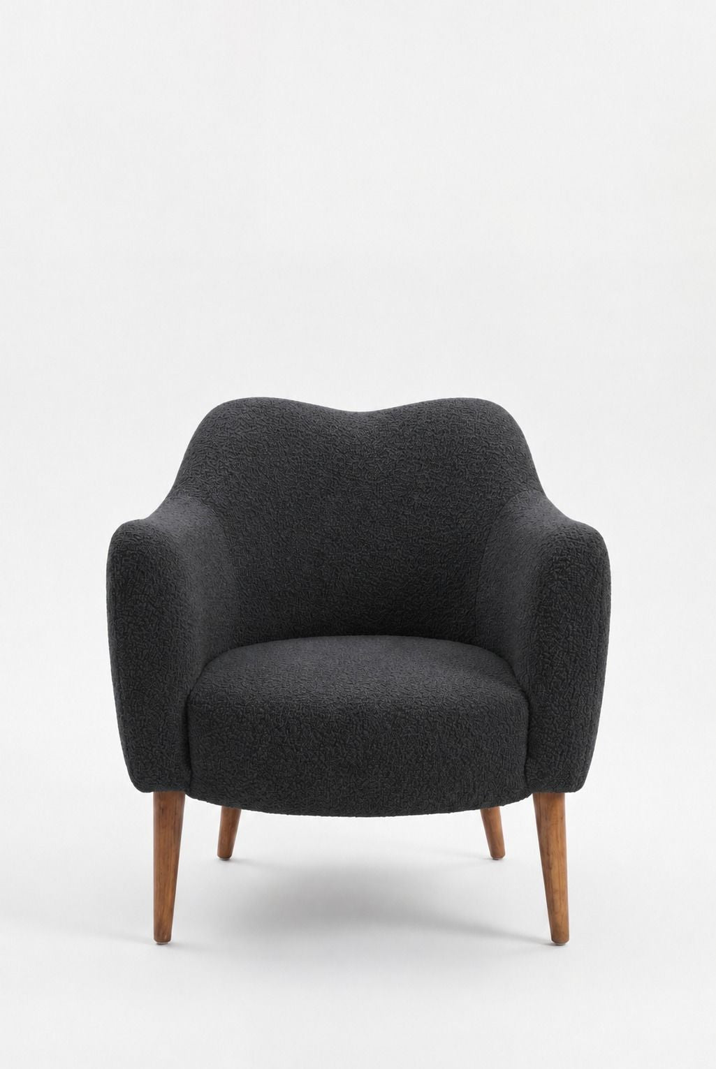 Kent Charcoal Armchair with Irregular Top