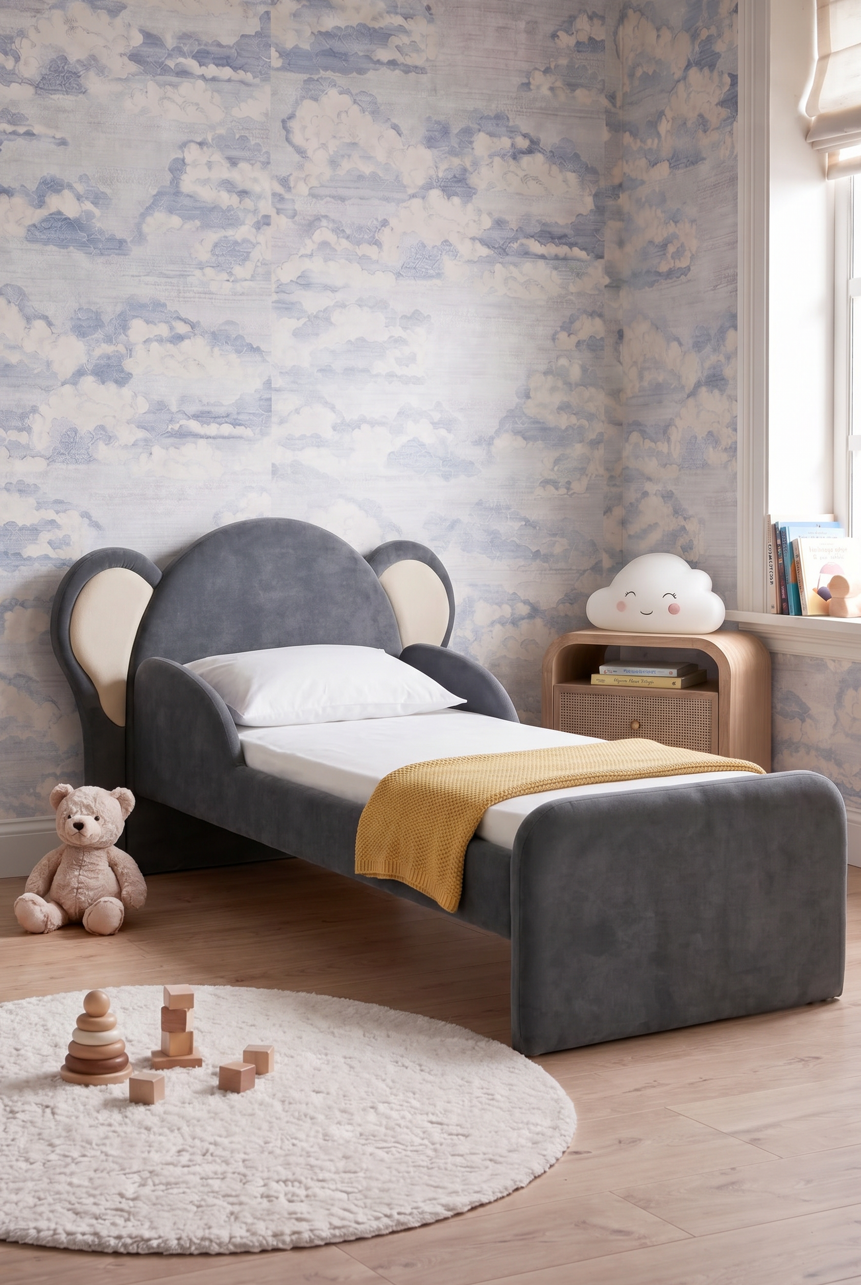 Kiko Kids' Grey Ears Bed