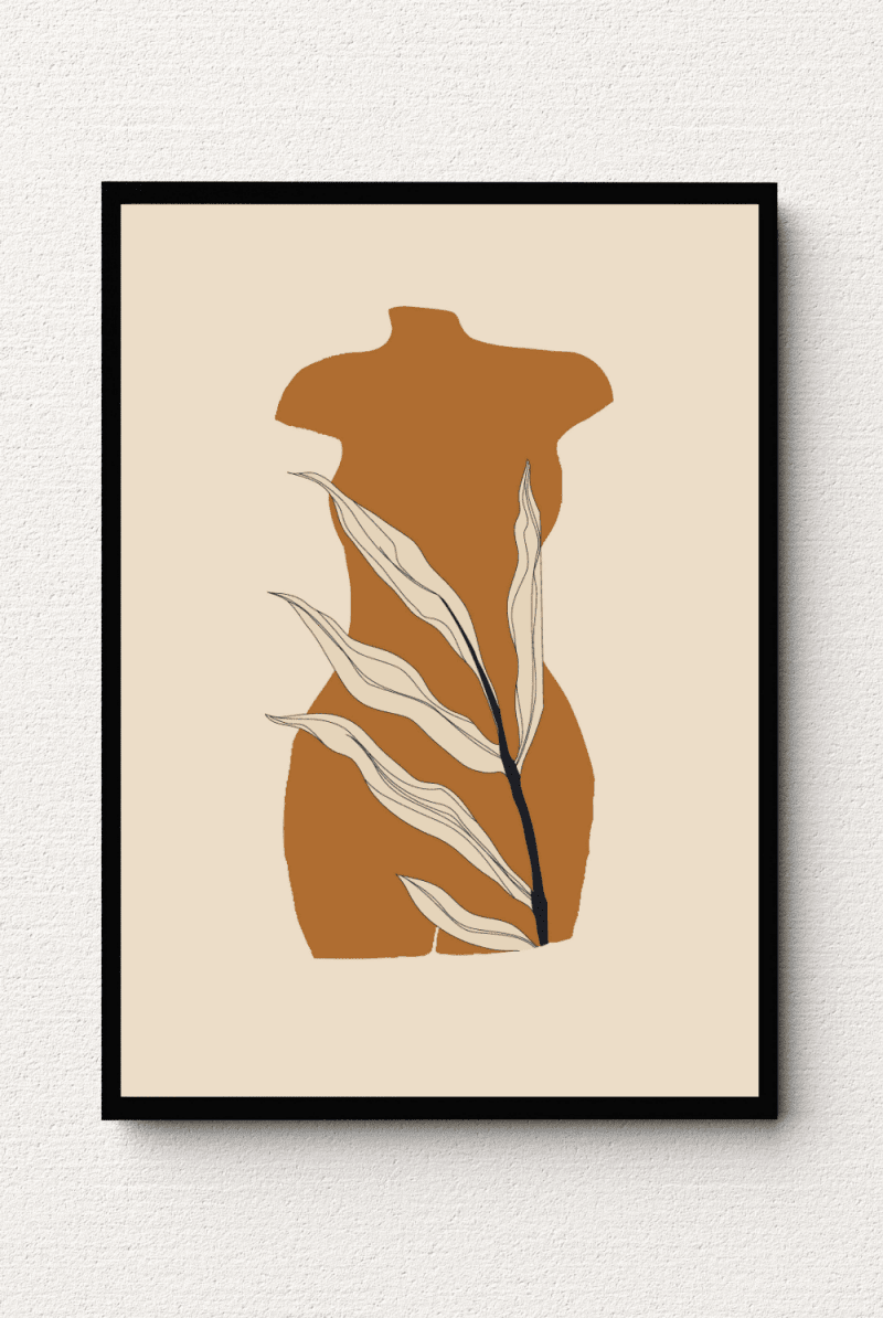 Leafy Maiden Serenity Wall Art