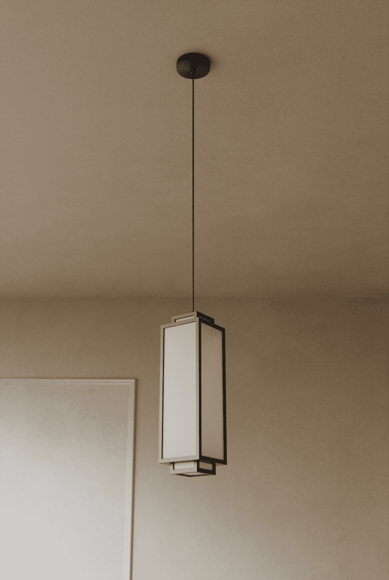 Cuboid Lantern Pendant Lamp