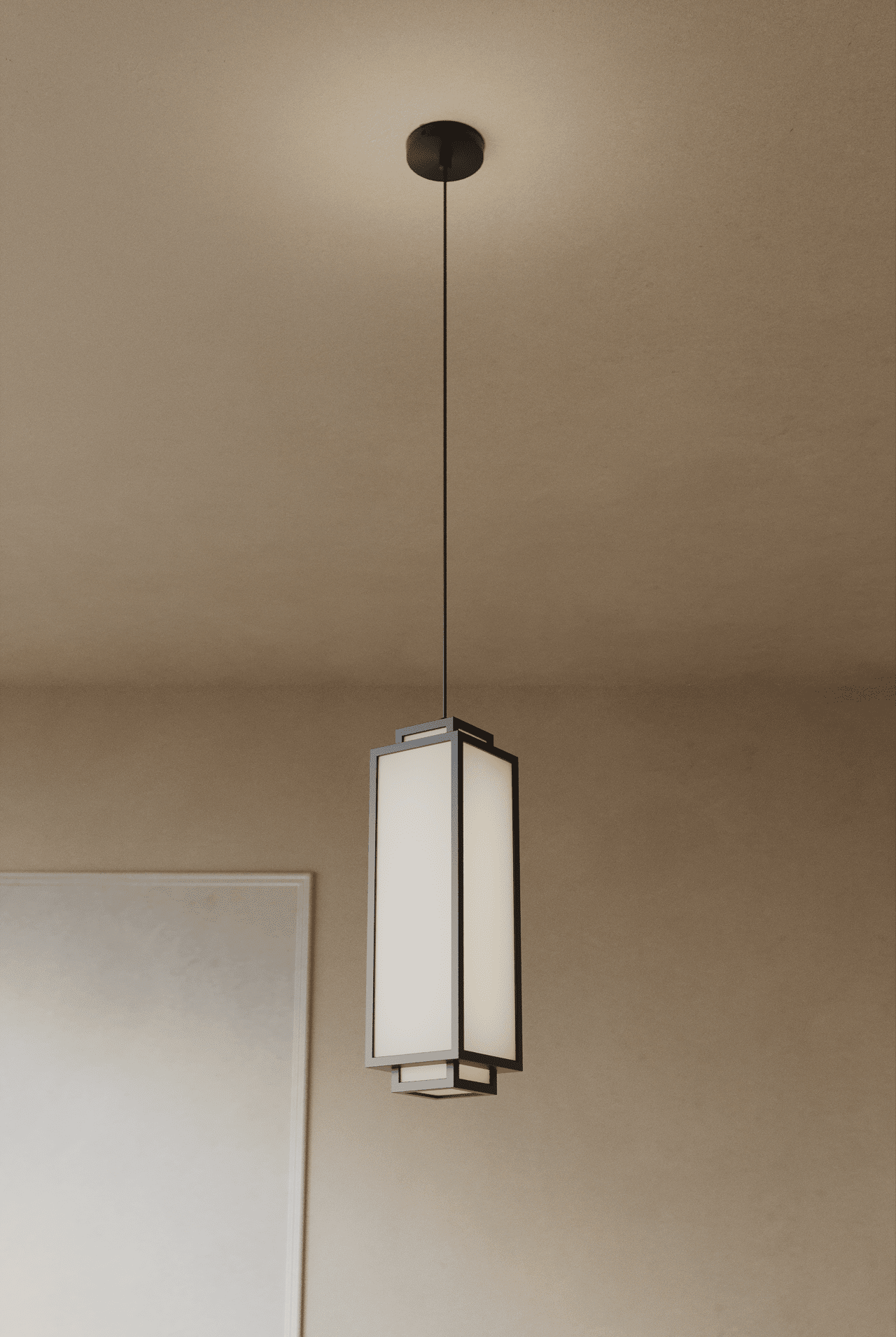 Cuboid Lantern Pendant Lamp