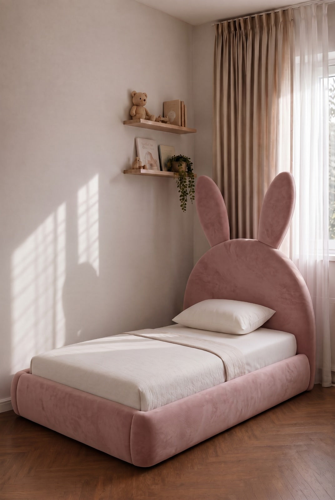 Lapino Kids Pink Bunny Ear Bed