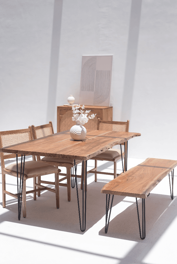 Laronia Dark Acacia Dining Table (7 Sizes)