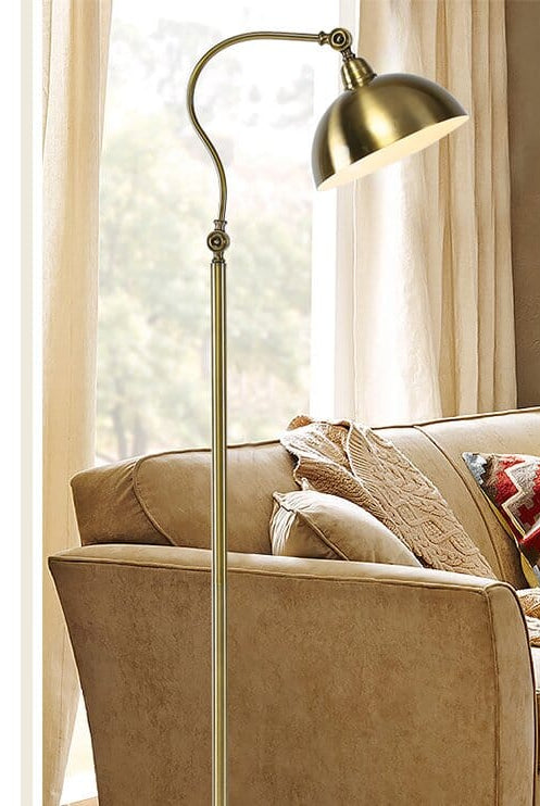 Gold Floor Lamp with Metal Shade Home Homekode