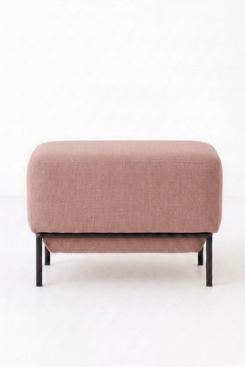 Lunis Mink Blush Compact Ottoman