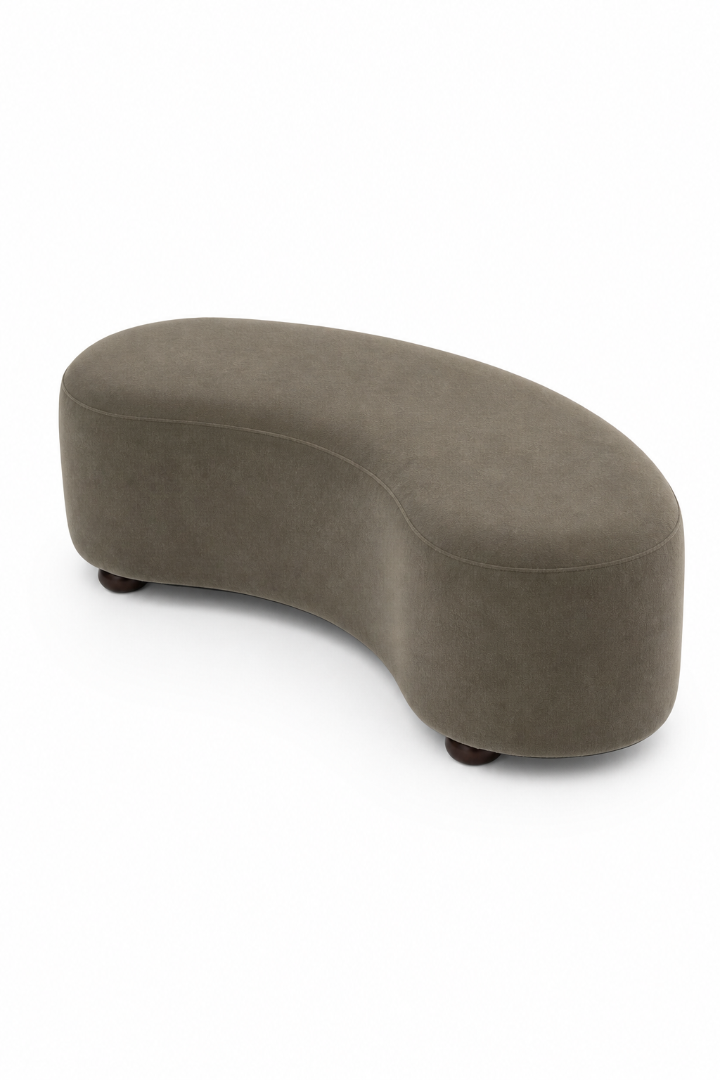 Malena Greyish Green Curved Bench