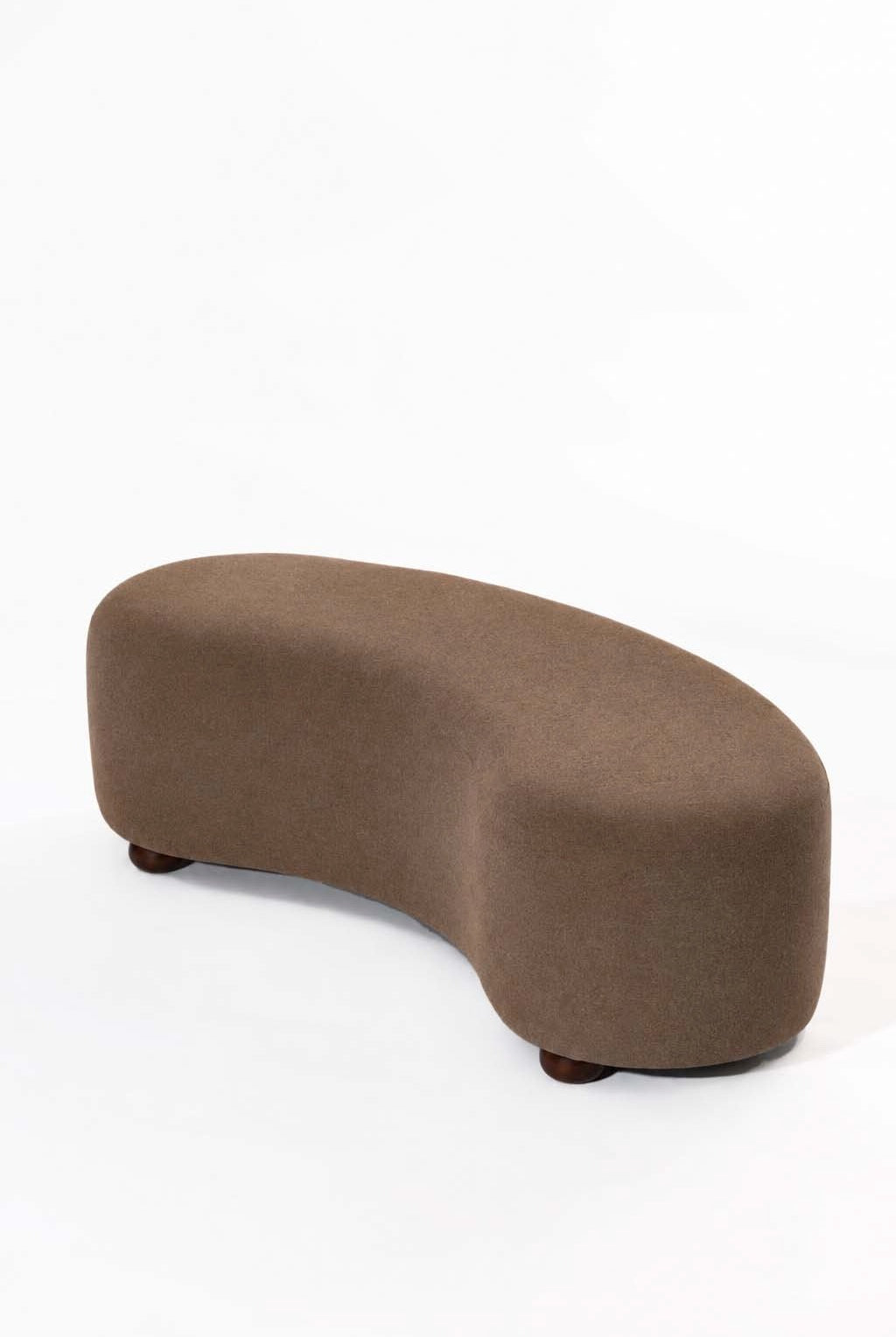 Malena Light Brown Curved Bench
