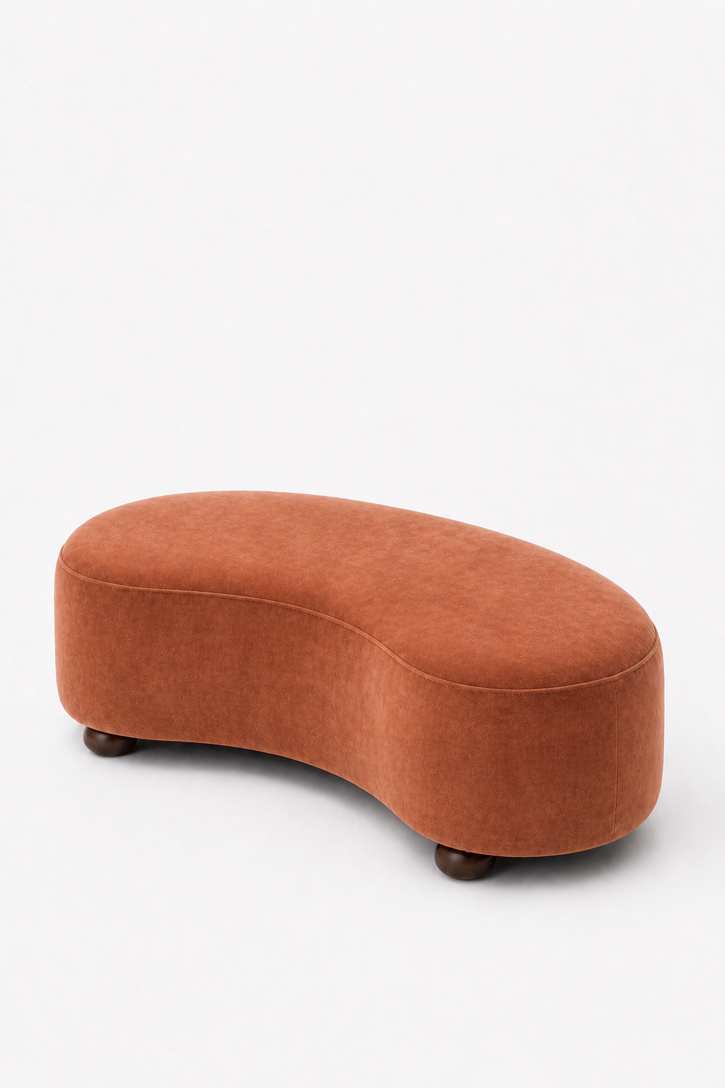 Malena Warm Terracotta Curved Bench