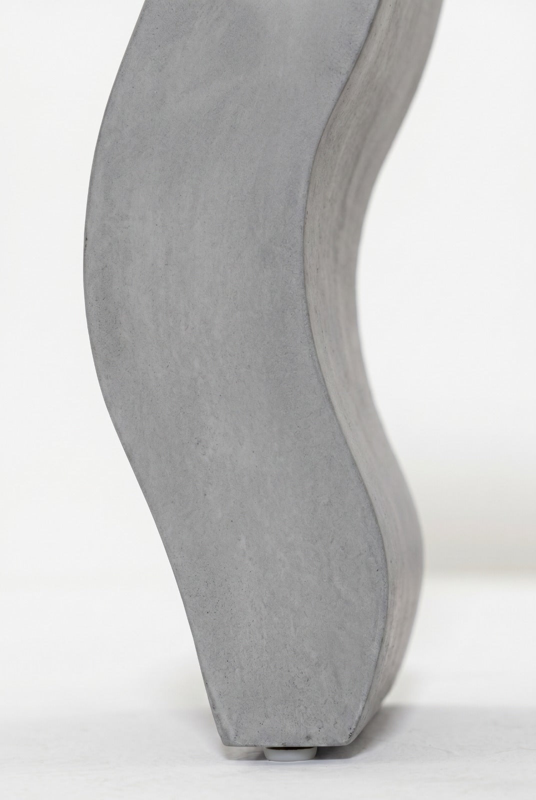 Marelle Ash Grey Wavy Legs Microconcrete Console Table
