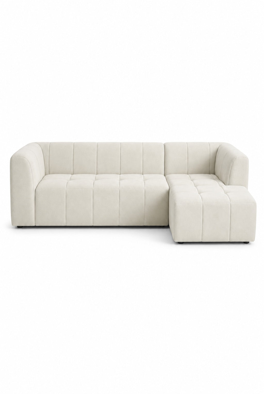 Marisa Ivory L-Shape Sofa